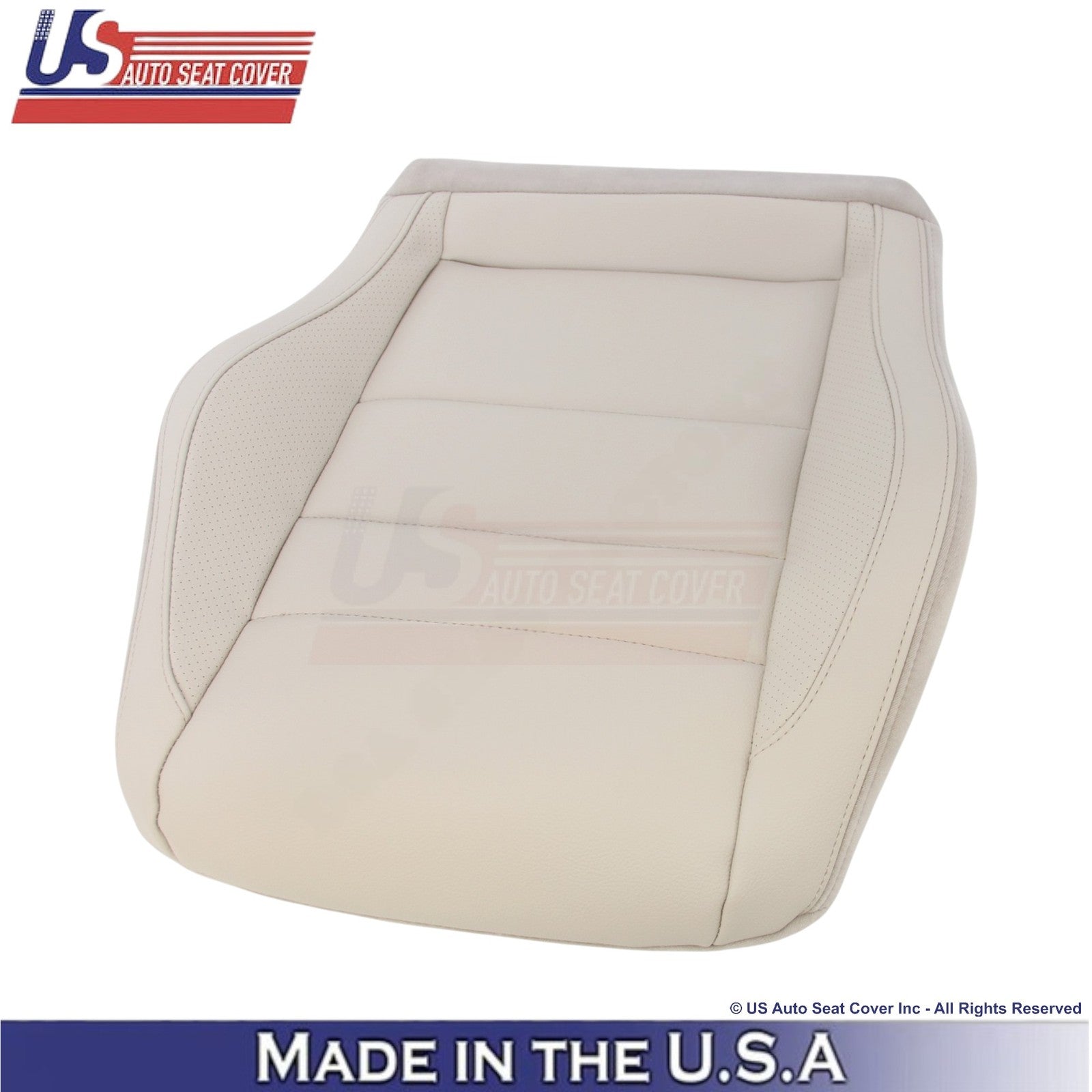 2010-2017 For Mercedes Benz E350 Coupe Leatherette Perf. Front Bottom Covers Tan