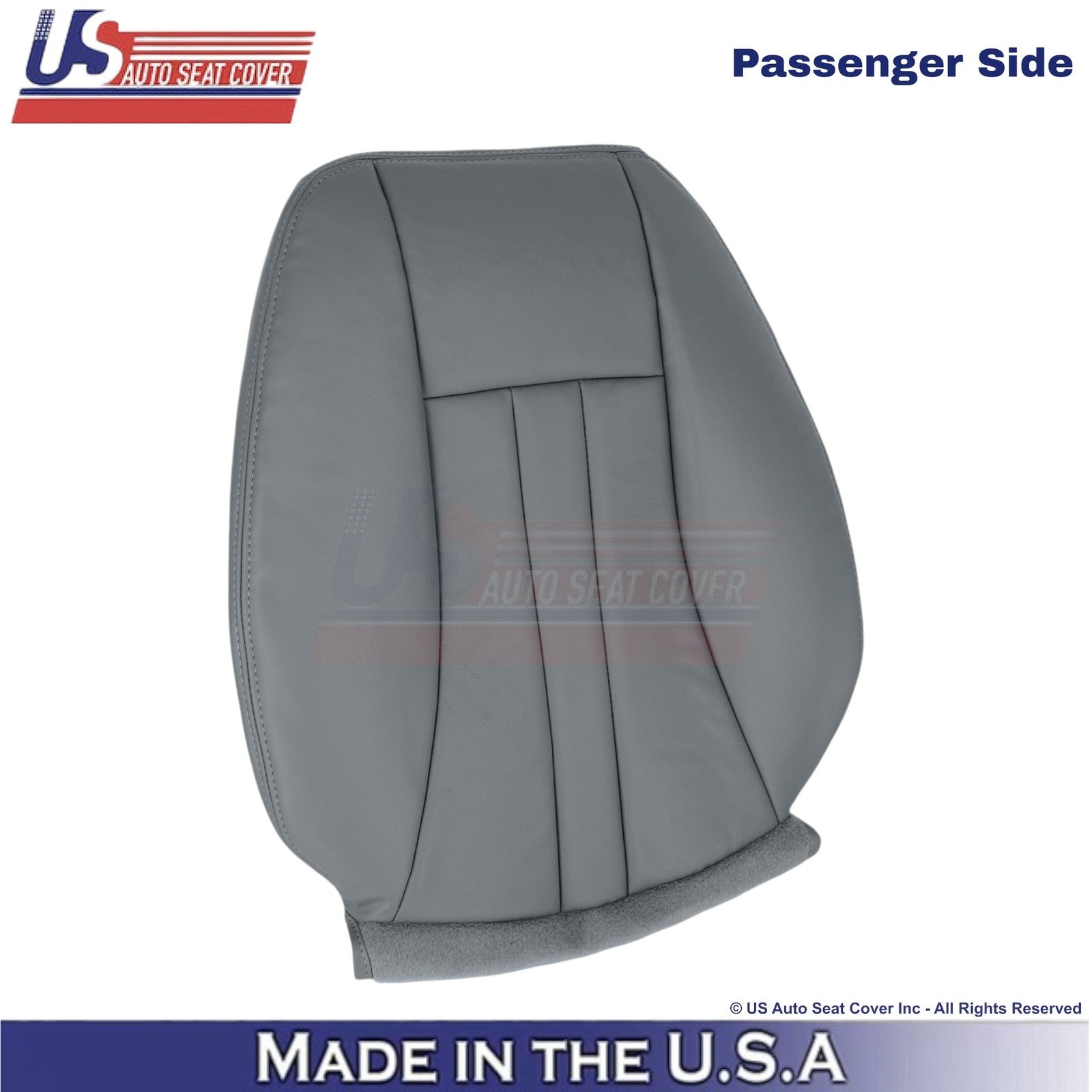 2004-2007 For Chrysler Town & Country Leatherette Passenger Top Cover Med Gray
