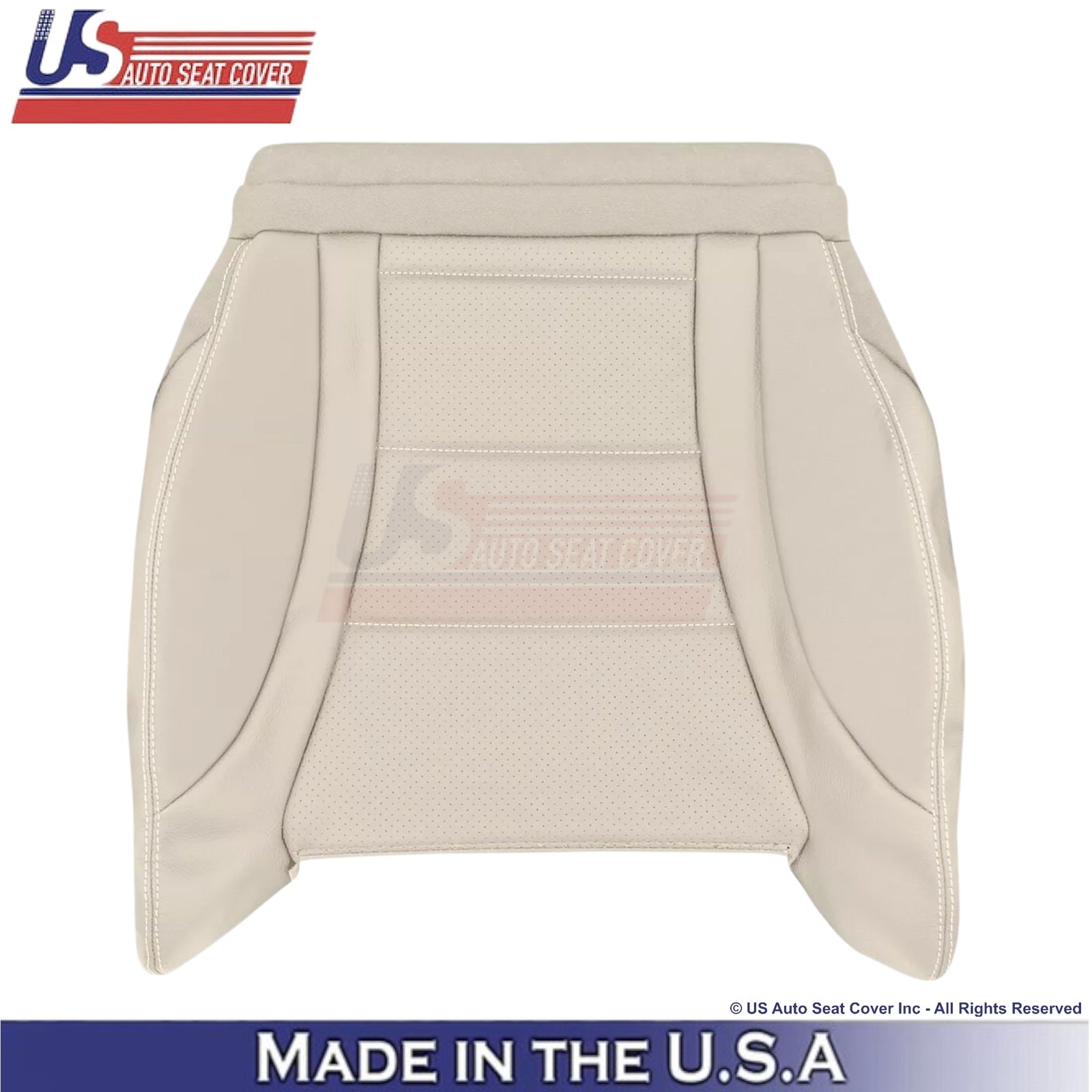 2016-2022 For Mercedes-Benz GLC X253 C253 Leather Driver Bottom Seat Cover Tan