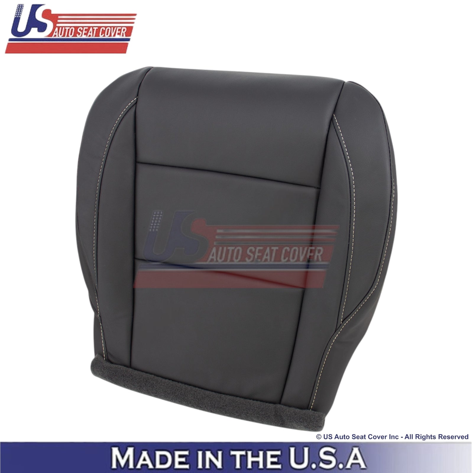 2010-2015 For Nissan Armada Platinum Genuine Leather Driver Covers Dark Charcoal