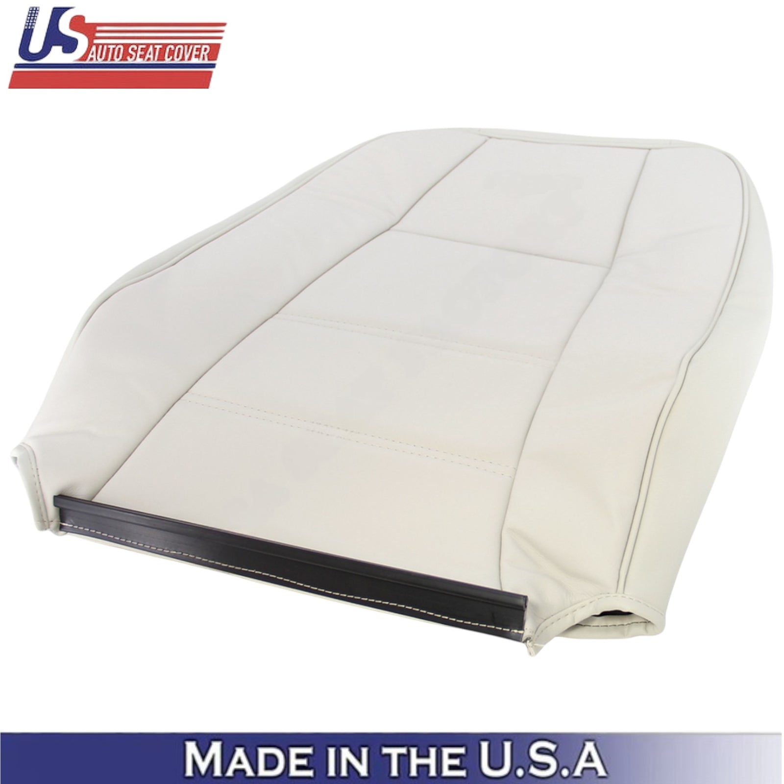 1999-2004 For Ford Mustang V6 Leatherette Front Top Seat Covers Oxford White