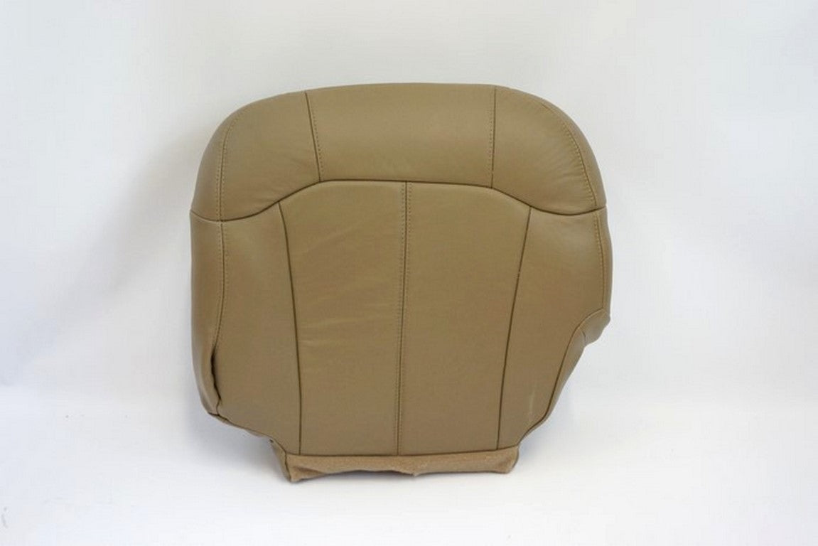 1999 2000 2001 2002 Chevy Silverado 2500 Driver Bottom Leather-Seat Cover TAN