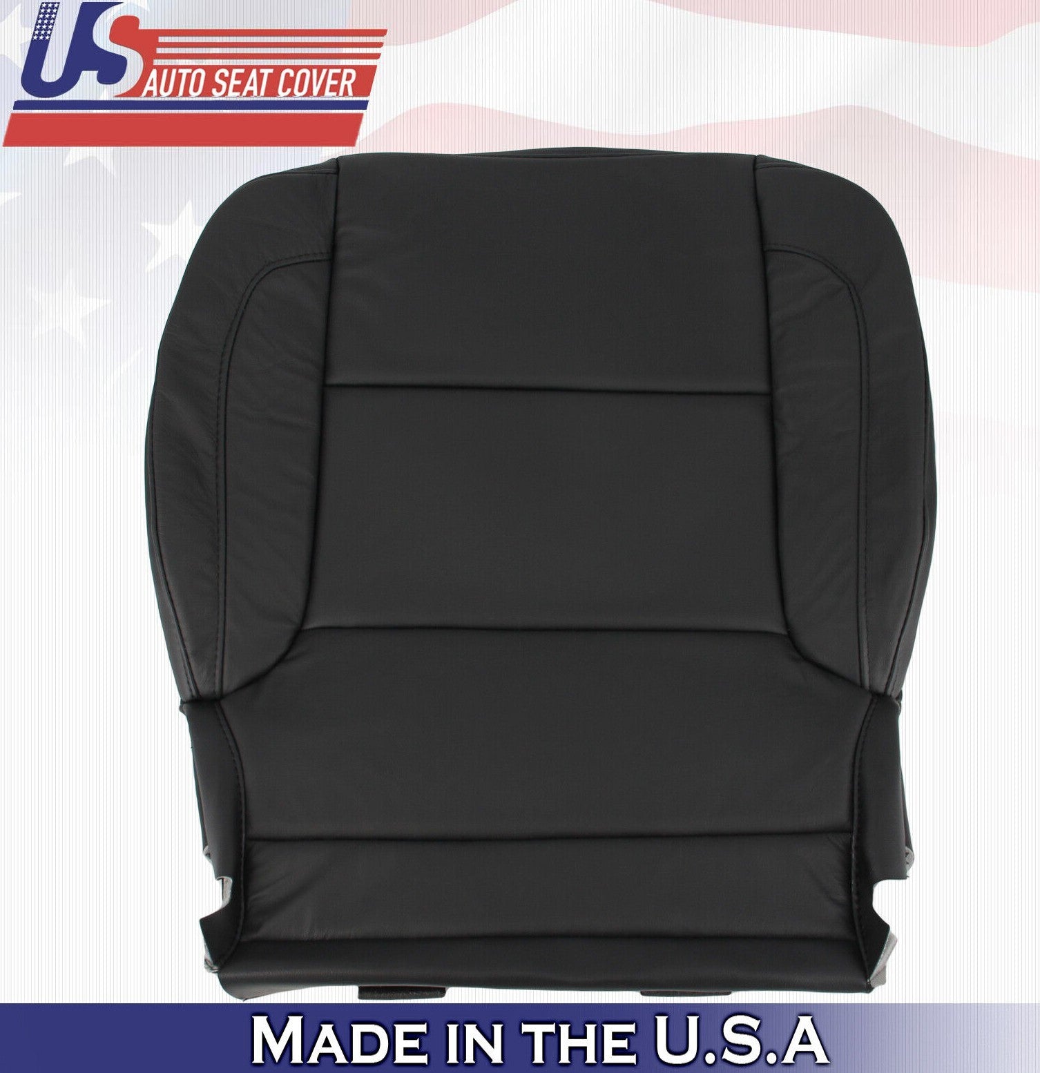 2015 2016 2017 For Chevy Tahoe Passenger Side Bottom Leather Seat Cover Black