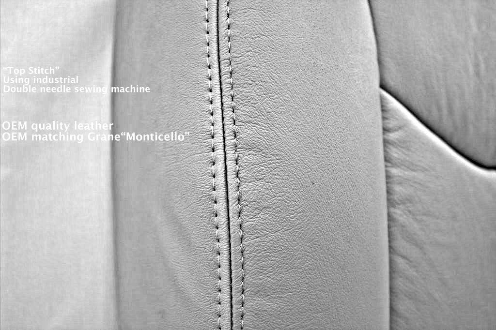 2003 To 06 Silverado Front Row Top Lean Backs & Bottoms Leather Seat Covers Tan