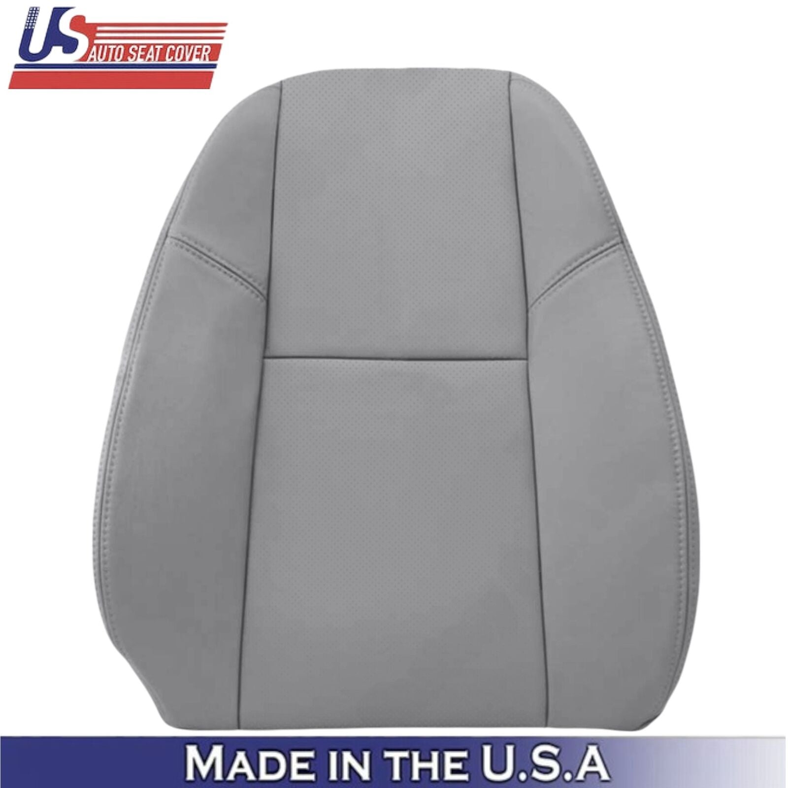 2012-2014 For Chevy Silverado Leatherette Passenger Seat Covers Lt.Titanium Gray