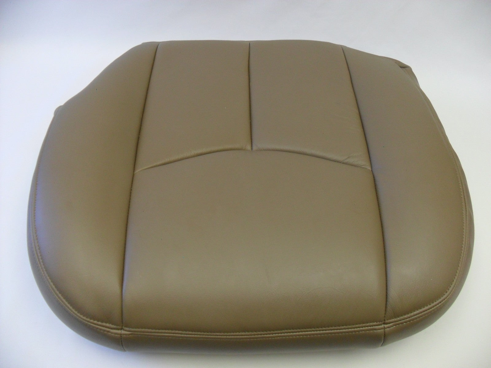 2003 To 06 Chevy Silverado Driver Top Lean Back & Bottom Leather Seat Covers Tan