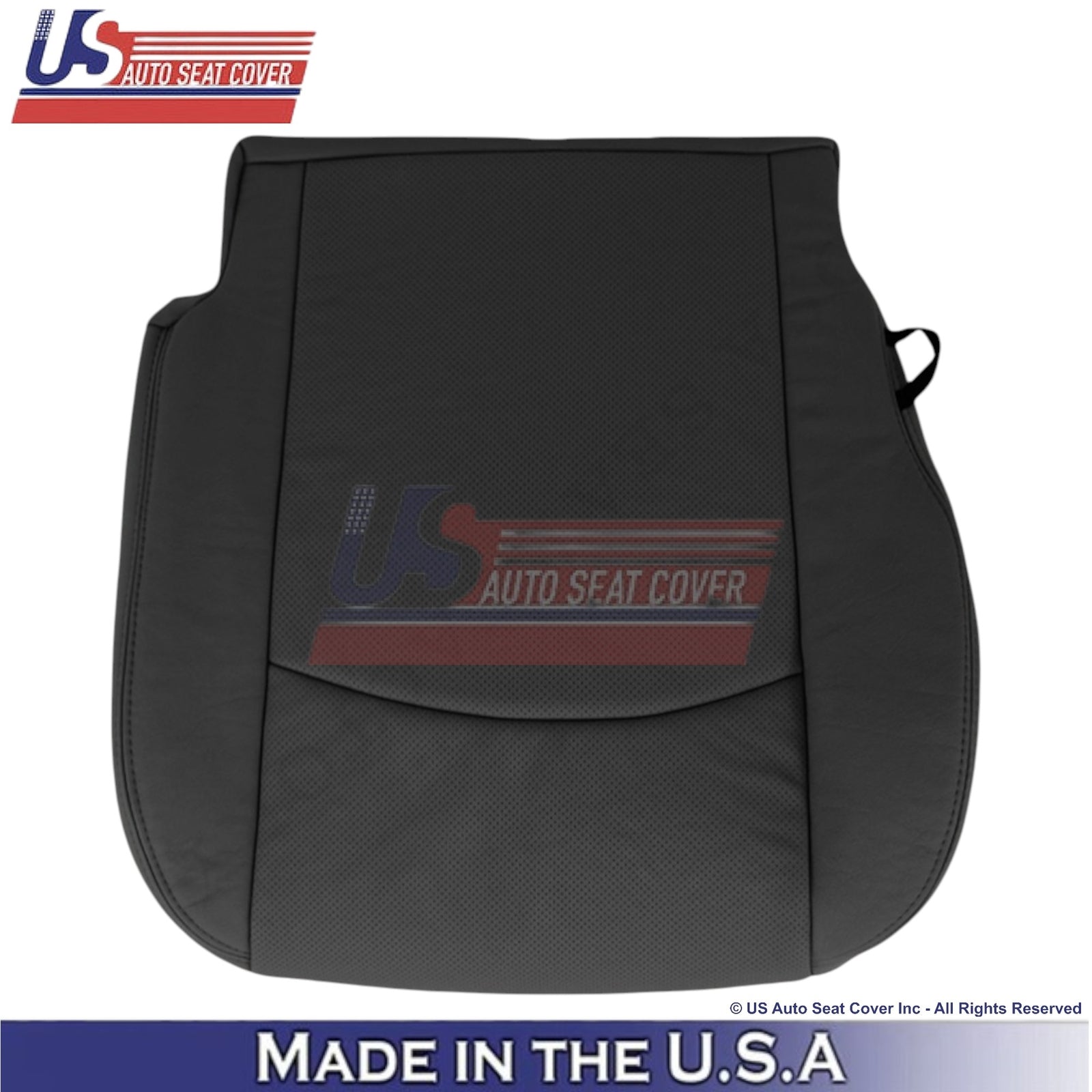 2013-2018 For Dodge Ram 2500 Laramie Genuine Leather Front Bottom Covers Black