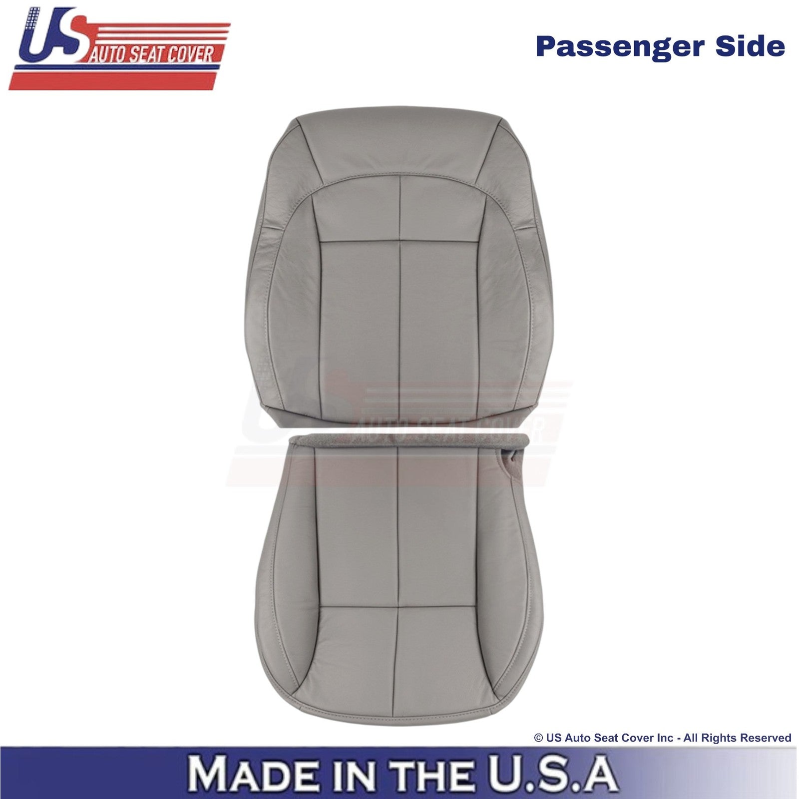 2001-2004 For Jeep Grand Cherokee Leatherette Front Seat Covers Taupe Gray