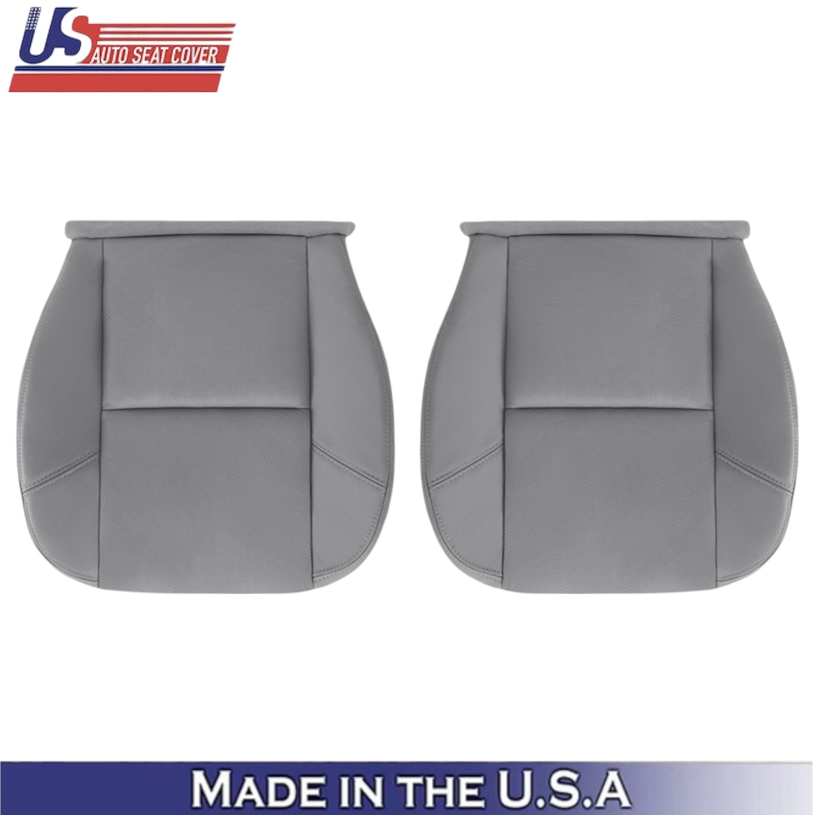 2009-2014 For GMC Sierra Denali Leatherette Front Bottom Covers Light Titanium