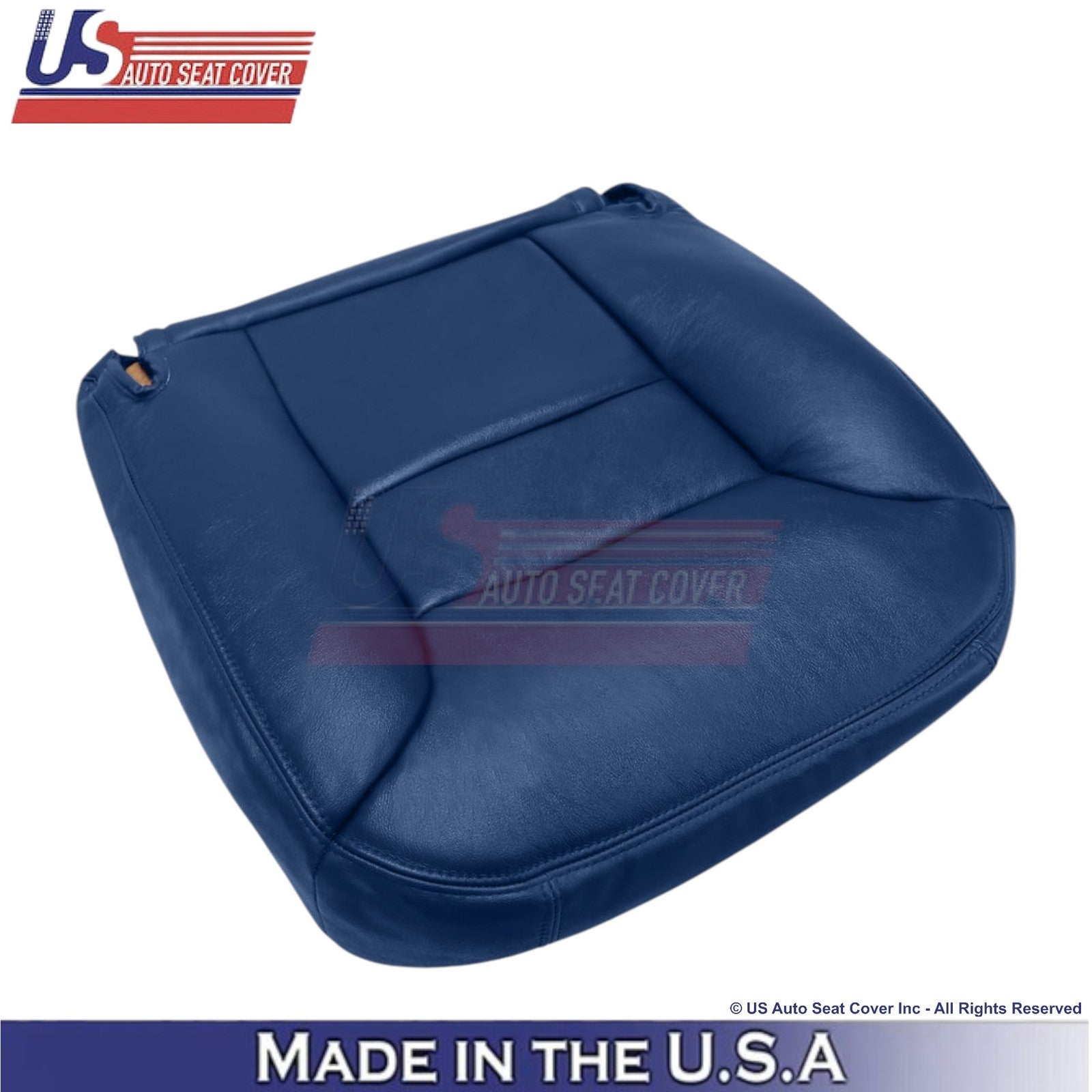 1995-1999 Fits Chevy Suburban Genuine Leather Passenger Side Covers Navy Blue