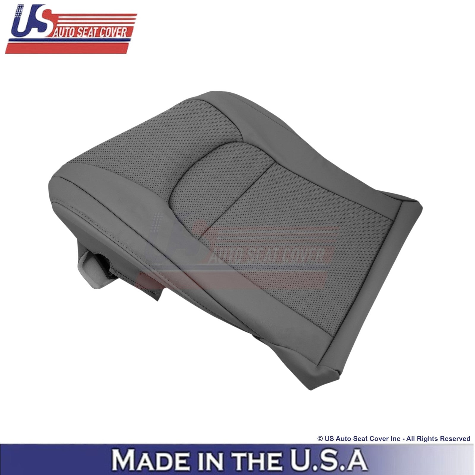 2008-2021 For Toyota Land Cruiser Leatherette Perf. Passenger Bottom Cover Gray