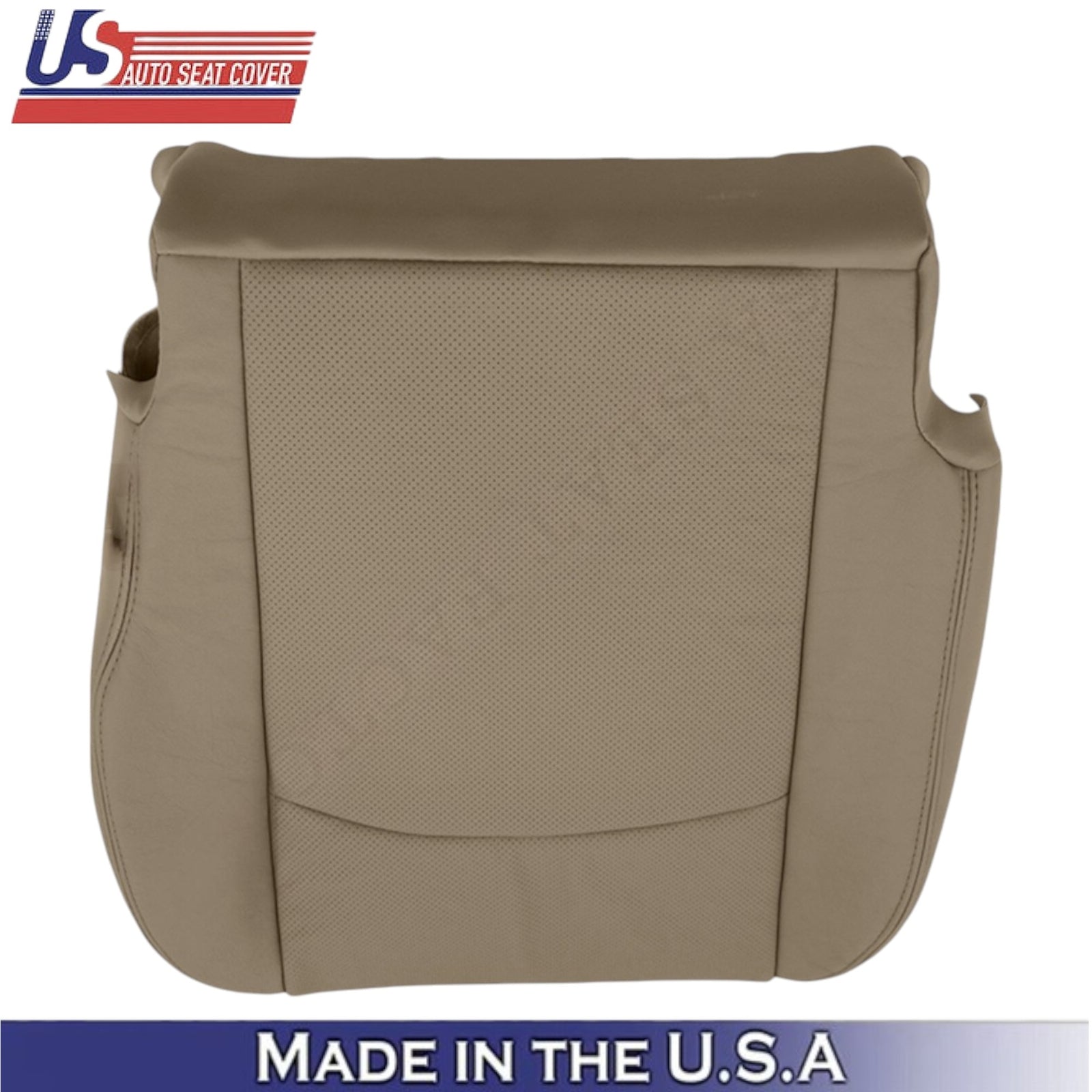 2009-2012 For Dodge Ram 1500 2500 Laramie Leatherette Front Bottom Covers Tan