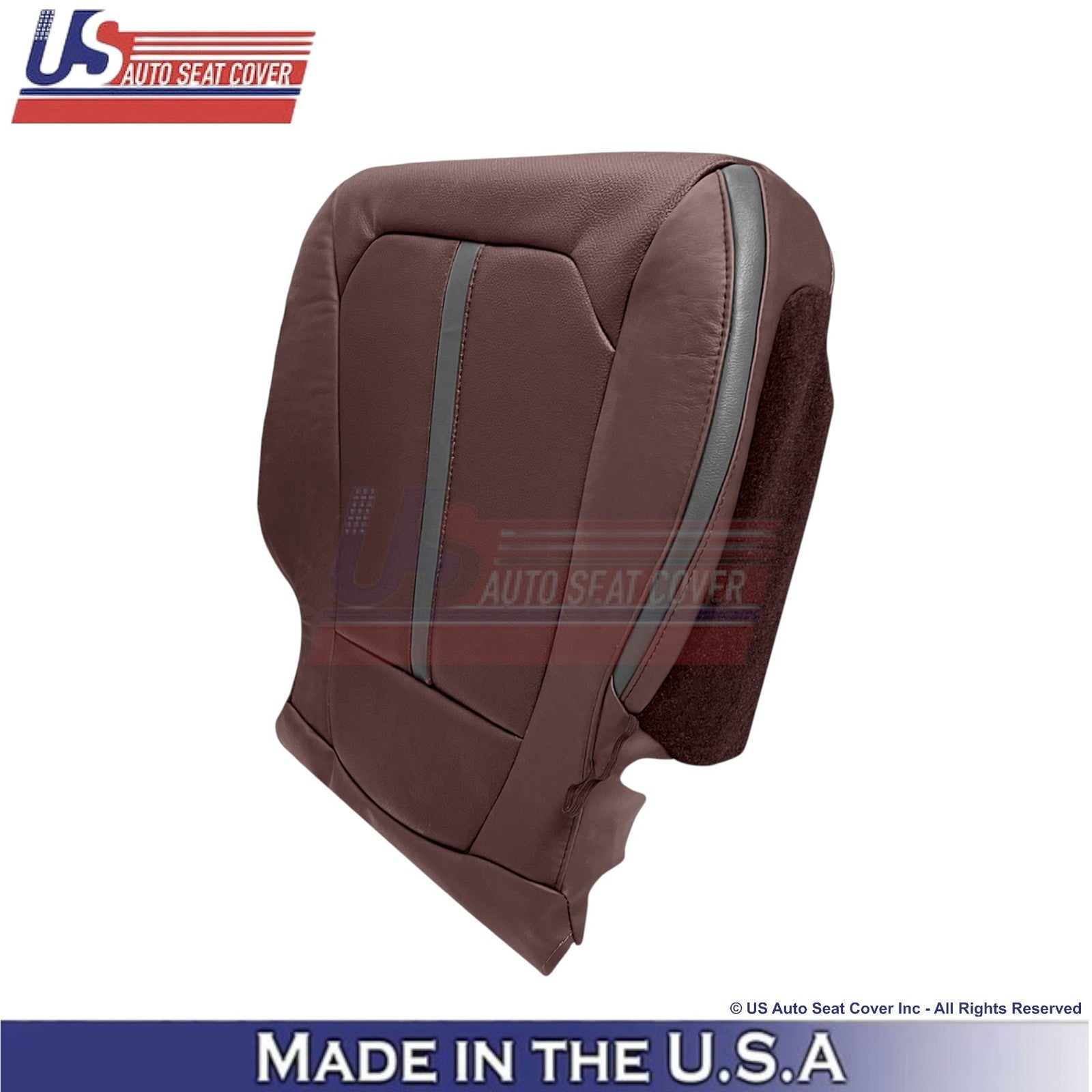2018-2020 For Ford F150 Platinum Genuine Leather Driver Bottom Covers Dk Marsala