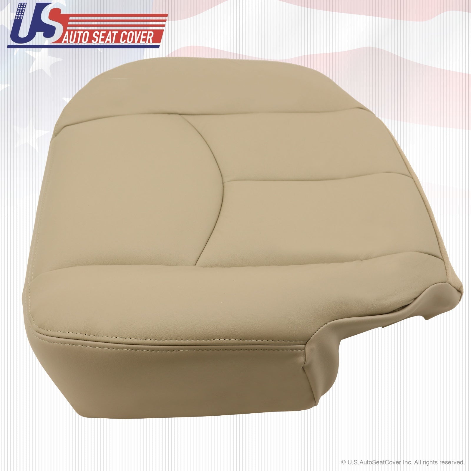 2003 2004 2005 2006 Chevy Tahoe Driver Bottom Seat Custom Leatherette Light Tan