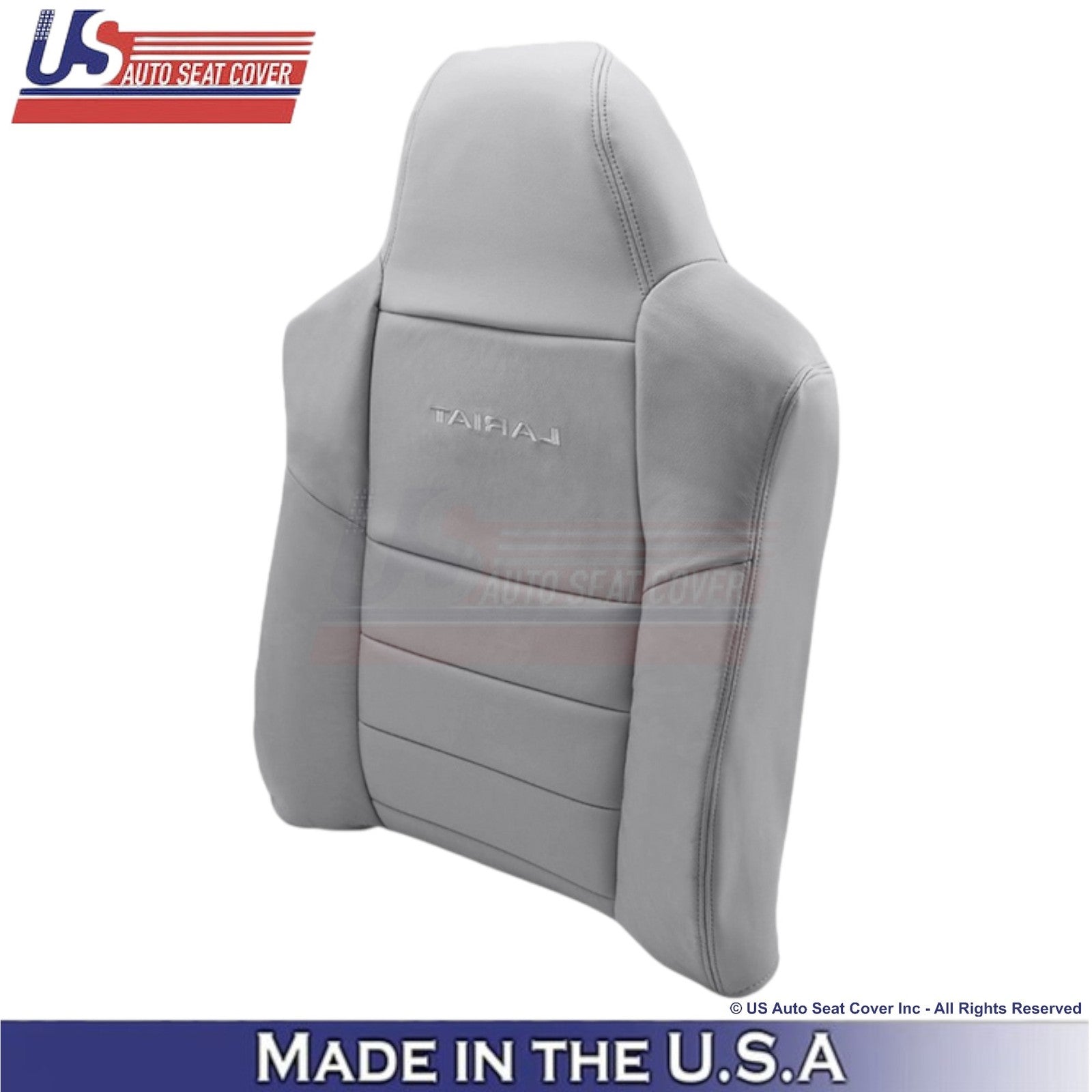 2003-2007 Fits Ford F250 F350 Lariat Leatherette Driver Top OEM Seat Cover Gray