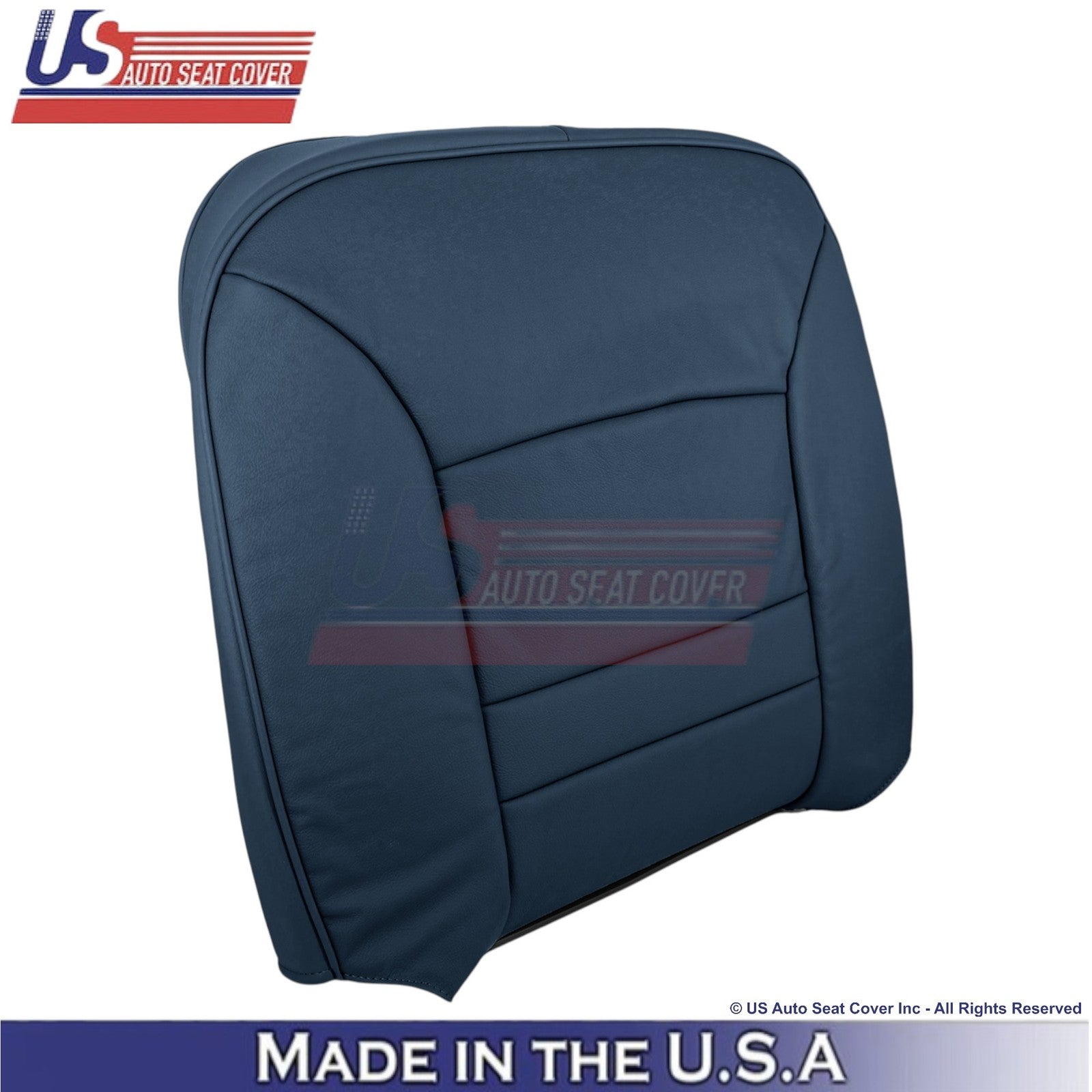 1998-2002 For Ford Crown Victoria Genuine Leather Driver Top Cover Dark Denim