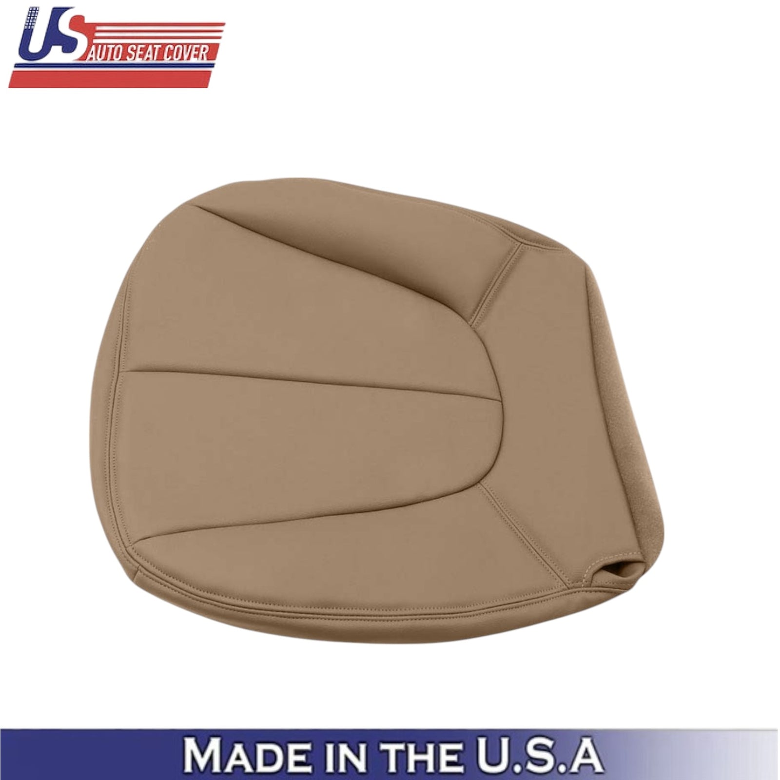 1997-2002 For Ford Expedition XLT Eddie Bauer Leather Front Bottom Covers Tan