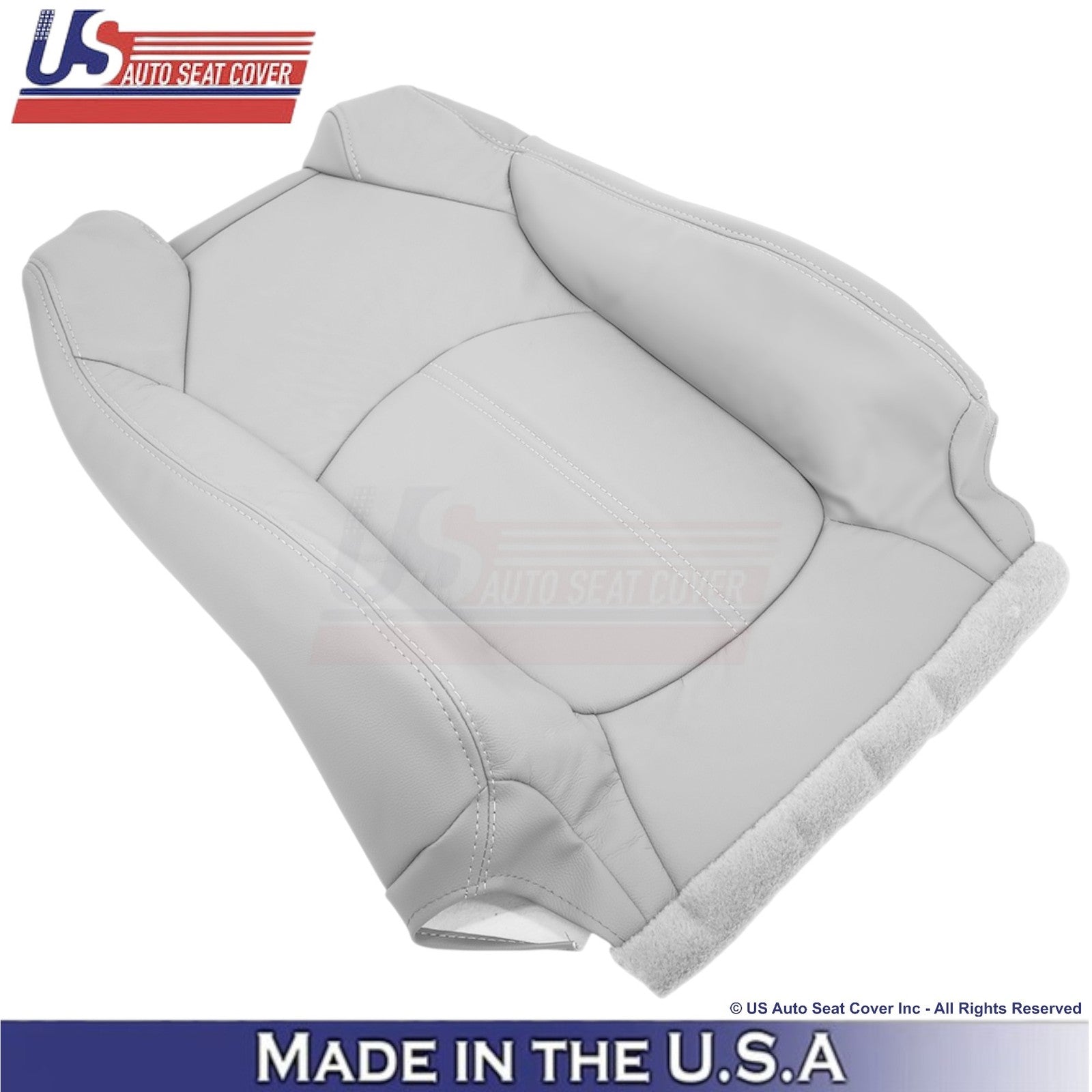 2013-2016 Fits GMC Acadia Genuine Leather Front Top Seat Covers Light Titanium