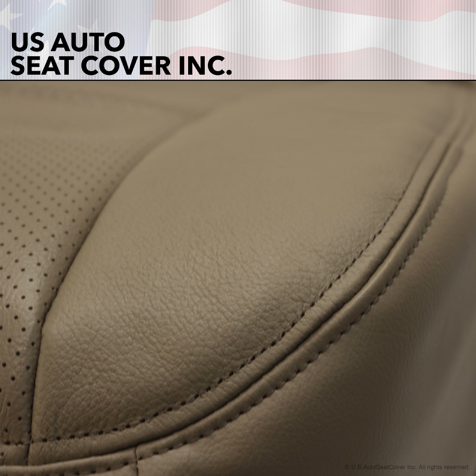 2004 2005 Ford F250 F350 Lariat Driver Side Front Bottom Leather Seat Cover TAN