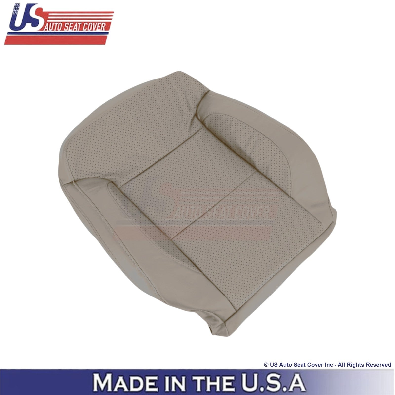 2014-2019 For Chevy Silverado 1500 LT LS Leatherette Perf Front Top Covers Dune