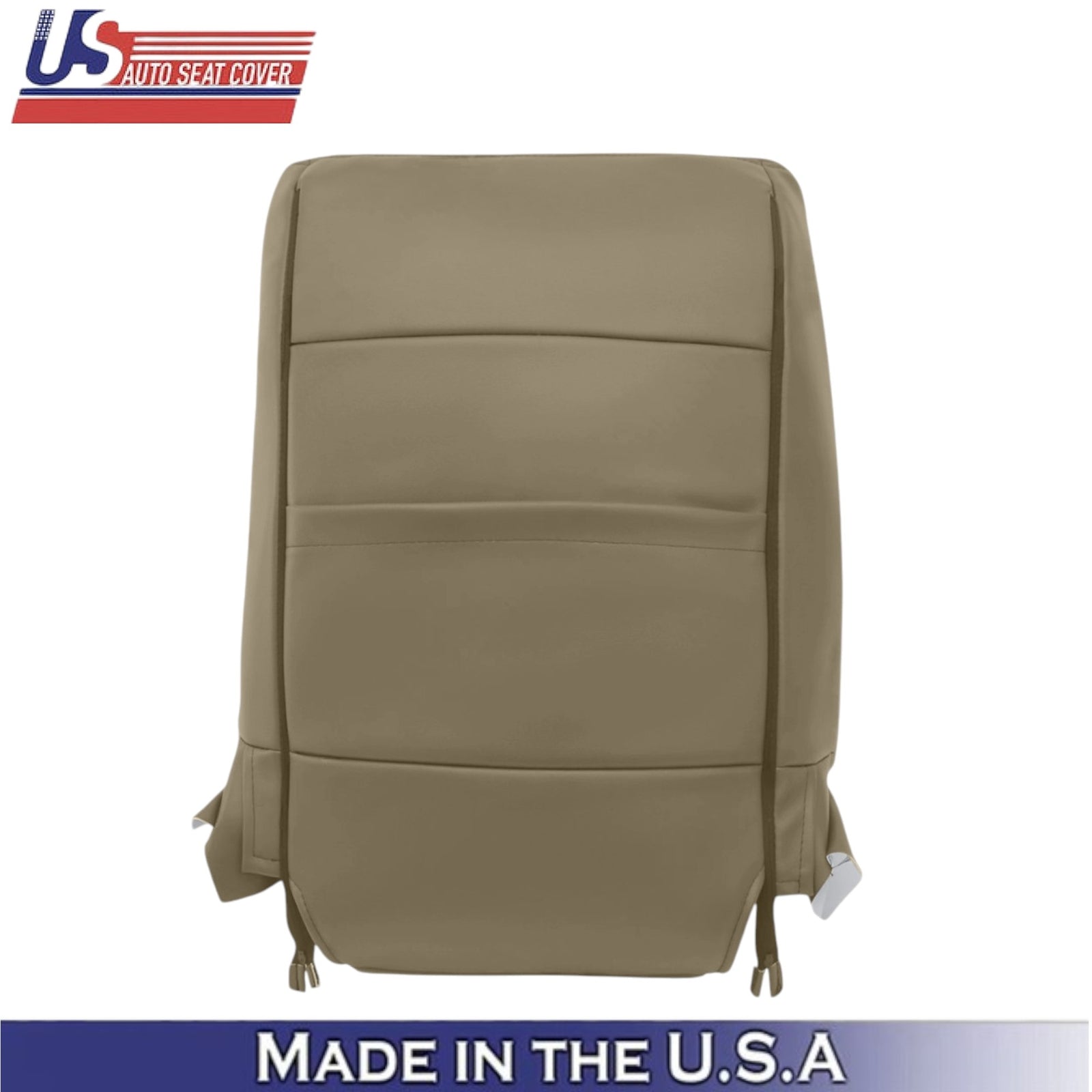 2005-2007 For Toyota Sequoia Leatherette Passenger Side Seat Covers Oak Tan