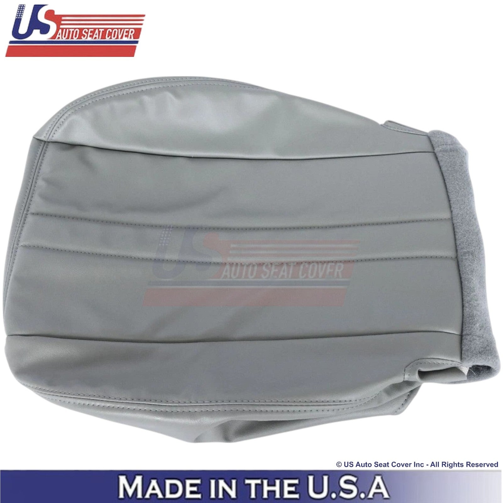 1996-2025 Fits Chevrolet Express Driver Bottom Leatherette Cover Medium Pewter