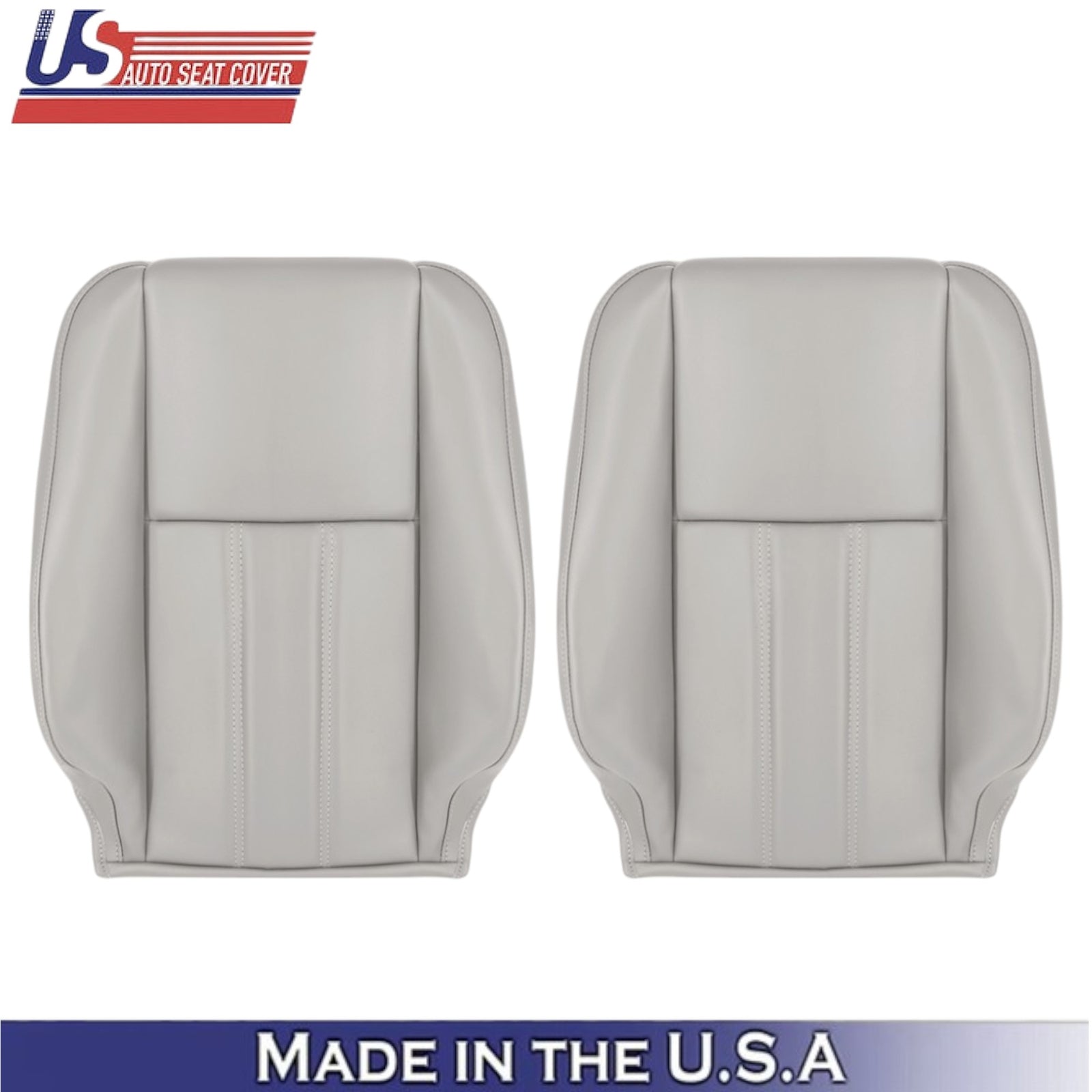 2008-2016 For Chrysler Town & Country Leatherette Front Top Covers Light Shale