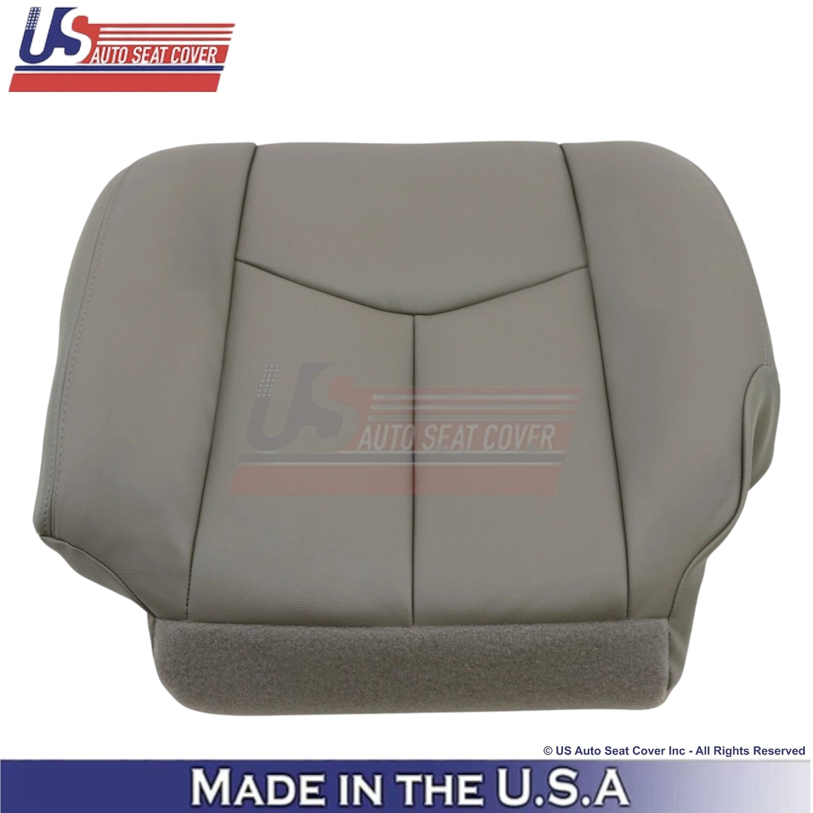 2003-2006 For Chevy Tahoe & Suburban Leatherette Driver Bottom Seat Cover Gray