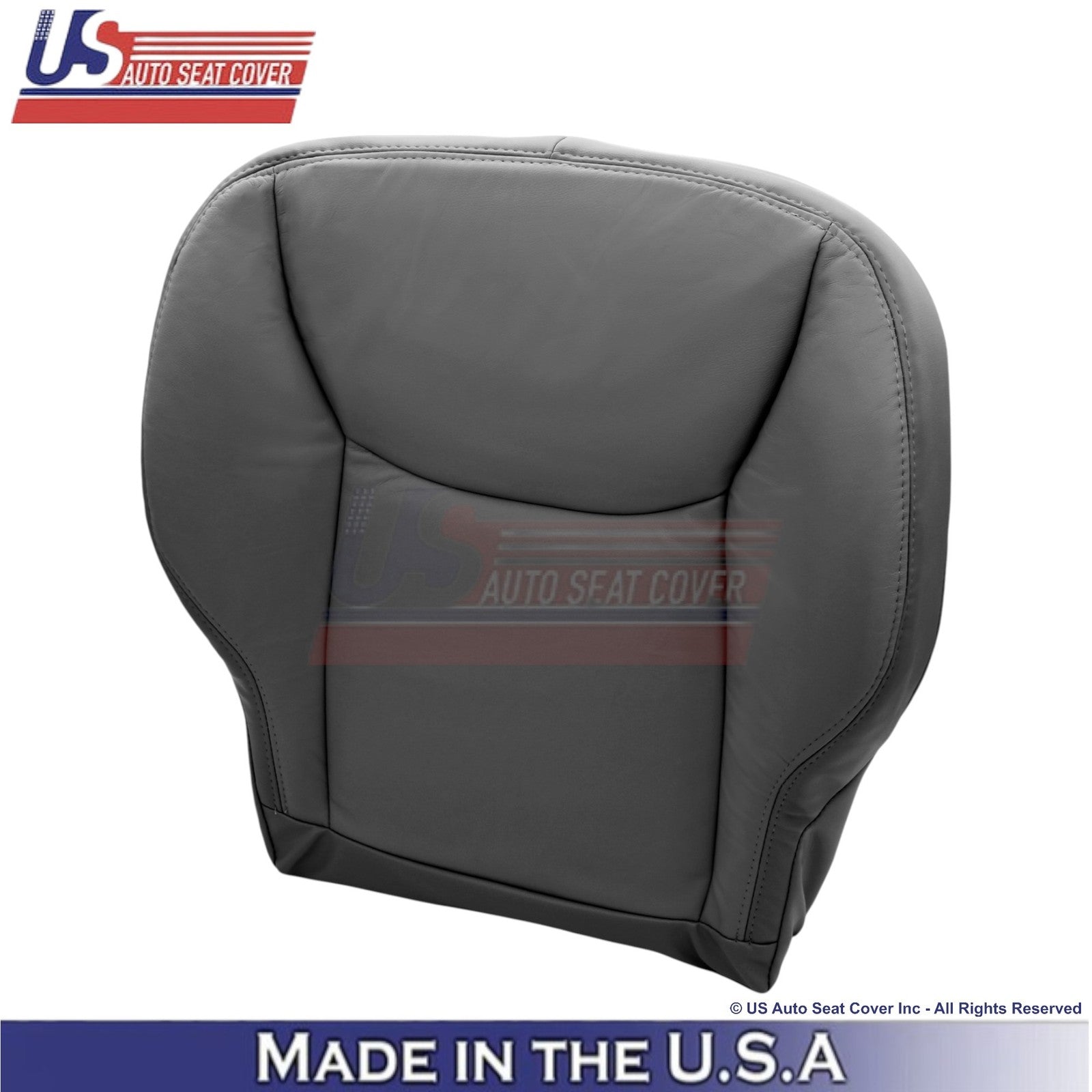 2000-2006 Fits Mercedes-Benz S-Class Genuine Leather Bottom Seat Covers Charcoal