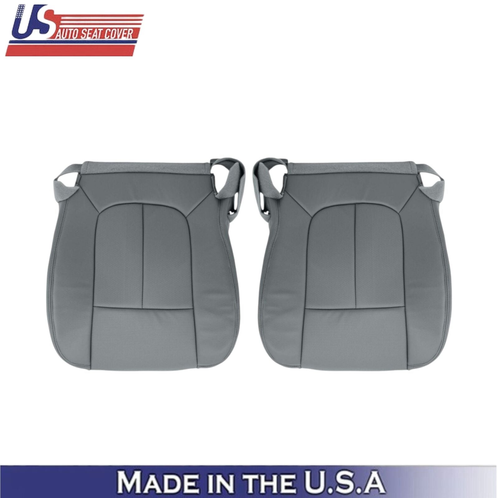 2011-2016 For Ford F250 F350 XL Work Truck Leatherette Front Bottom Covers Gray
