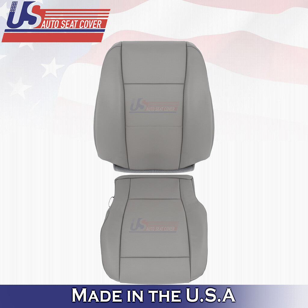 2017-2021 For Ford F250 WT Leatherette Driver Side Replacement Seat Covers Gray