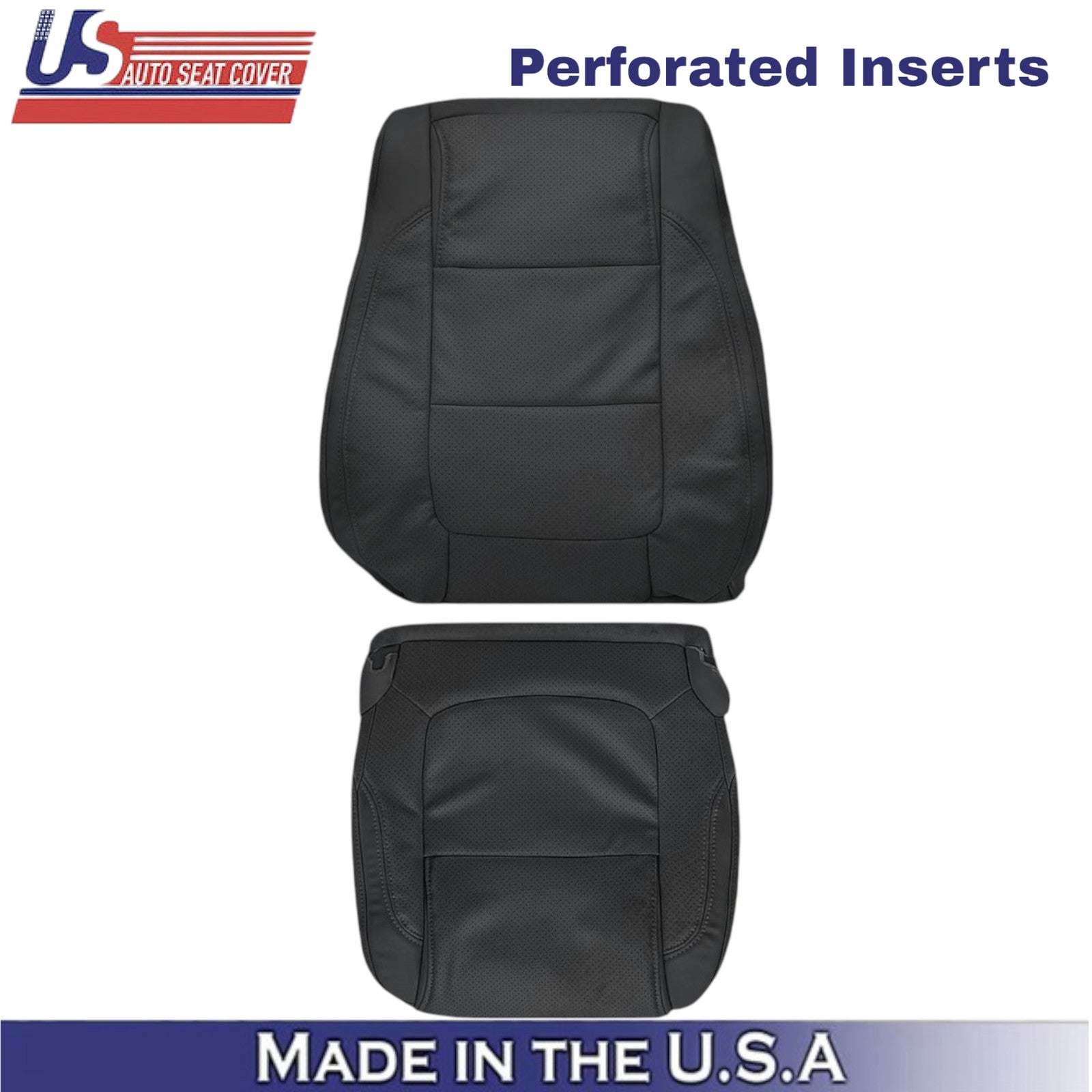 2011-2015 For Ford Explorer Limited Leatherette Passenger Covers Charcoal Black
