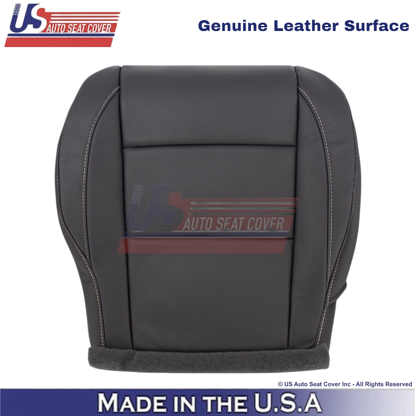 2010-15 For Nissan Armada Platinum Genuine Leather Driver Bottom Cover Charcoal