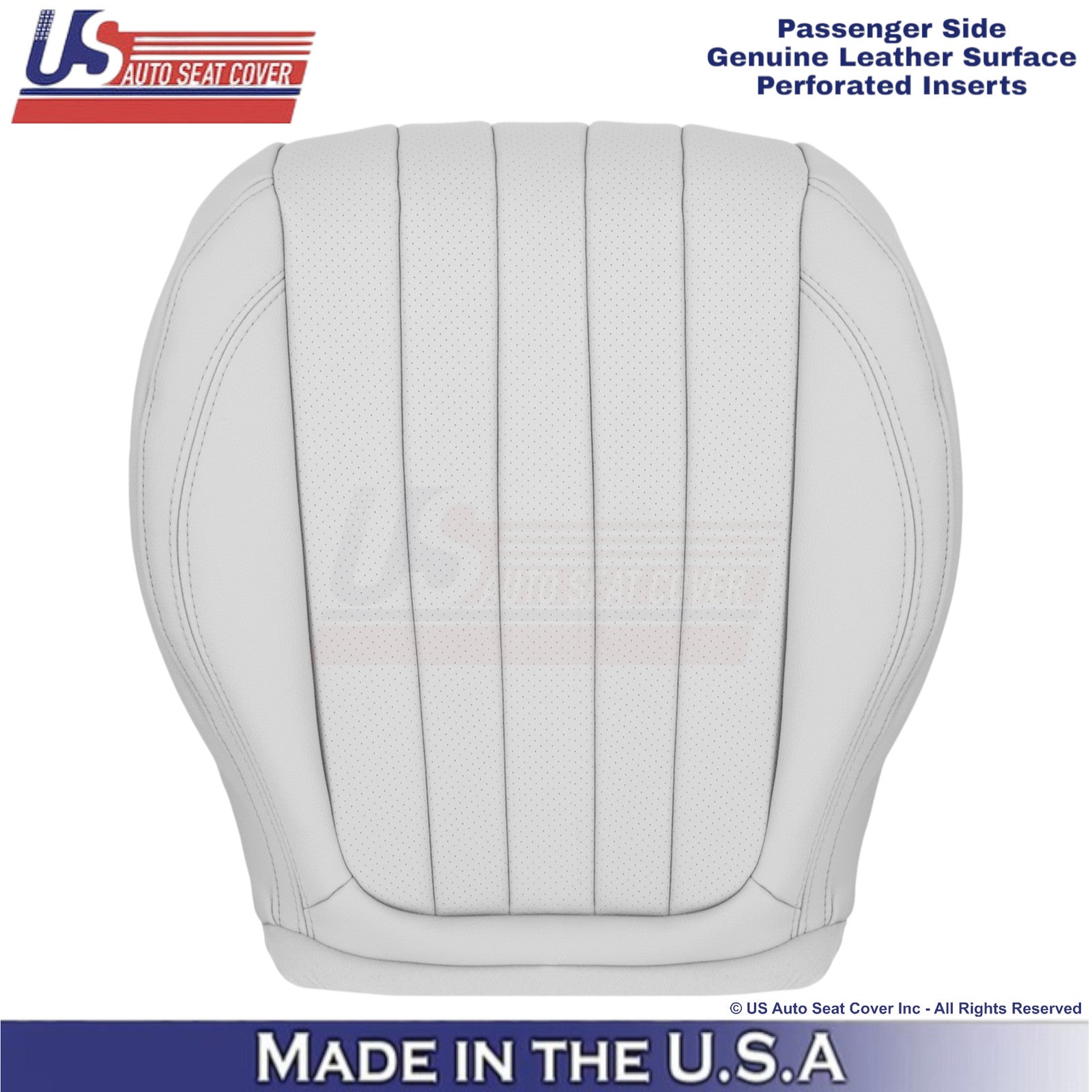 2019-2023 For Mercedes Benz E-Class Genuine Leather Passenger Bottom Cover White