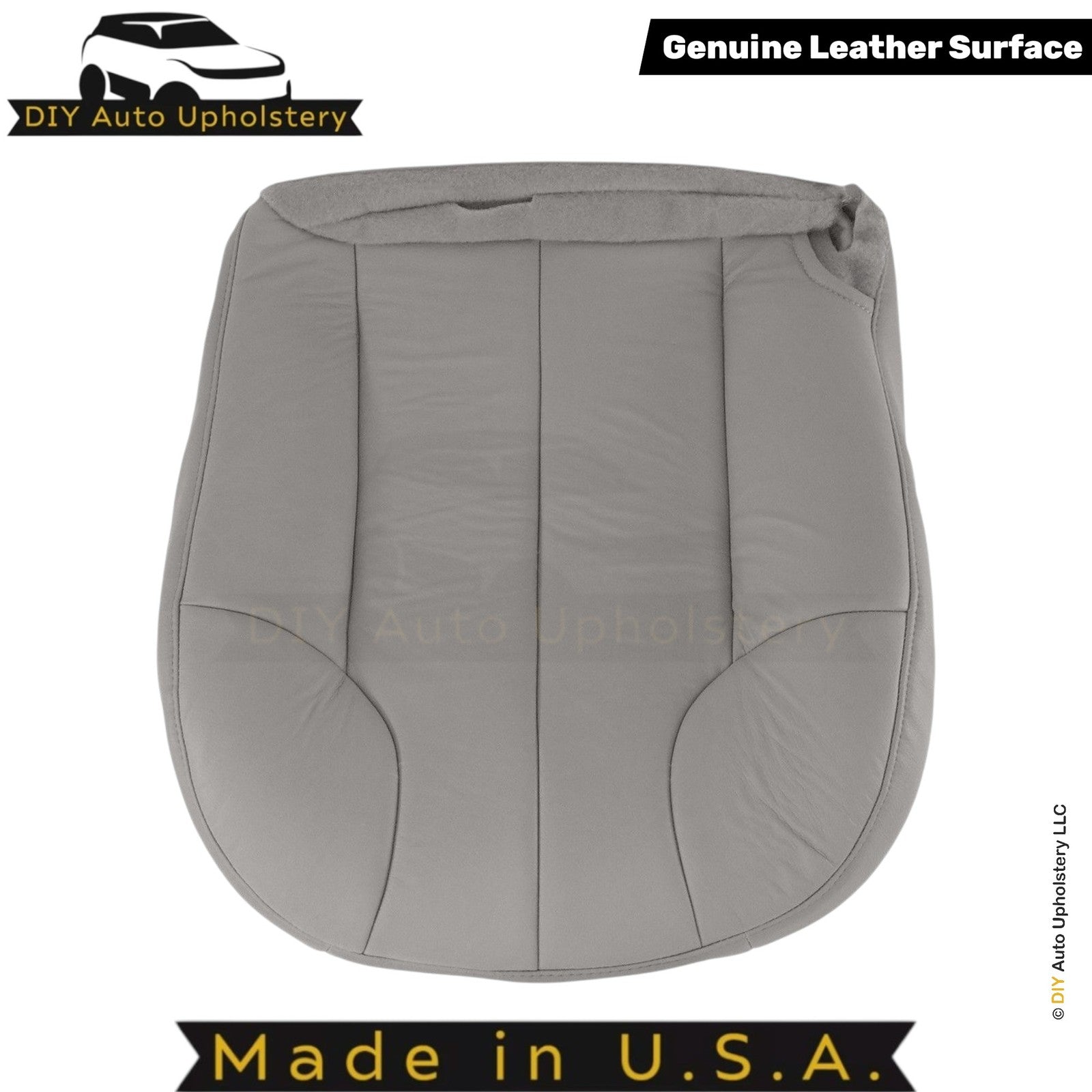 1999-2001 For Jeep Grand Cherokee Genuine Leather Driver Bottom Seat Cover Taupe