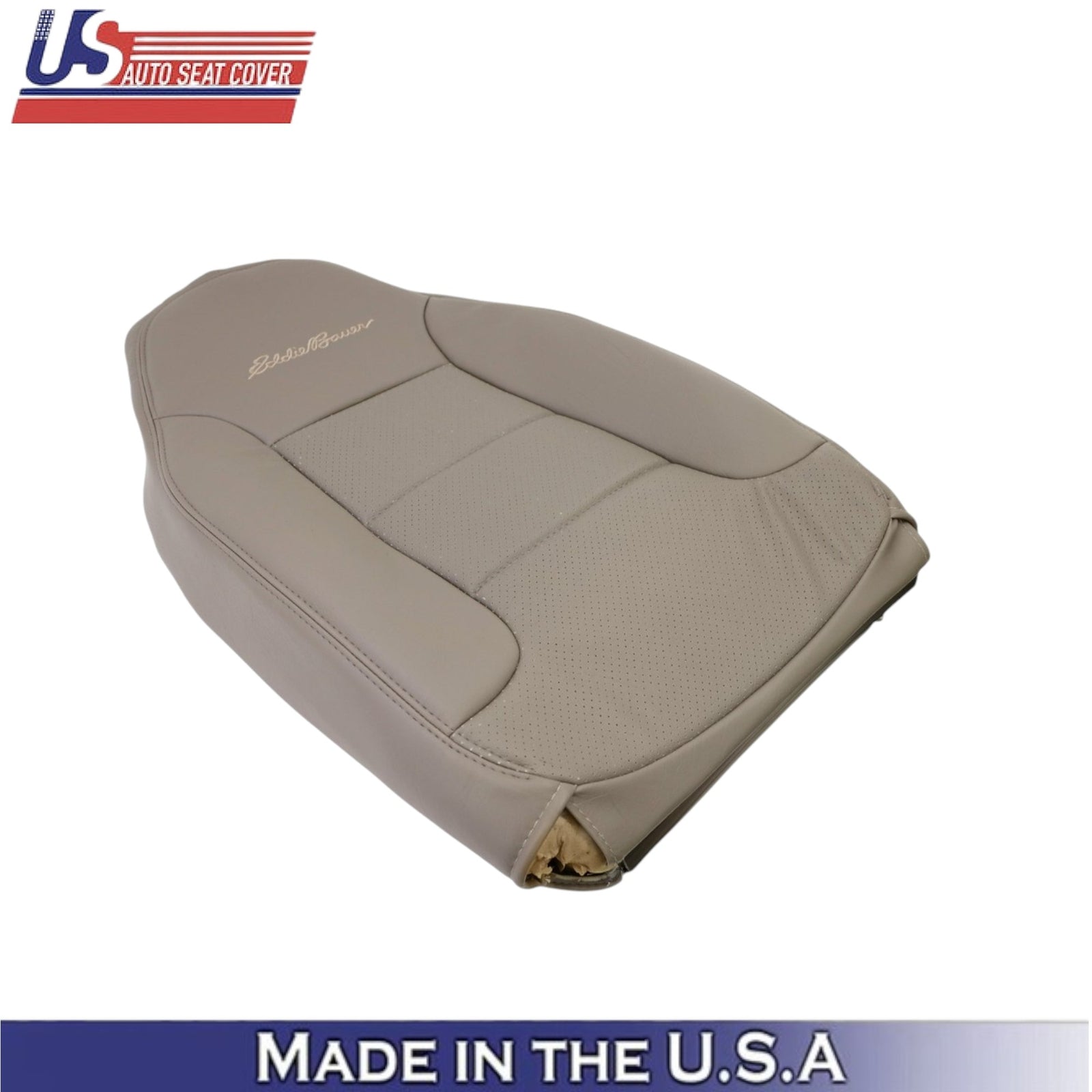 1992-1996 For Ford Bronco Eddie Bauer Leatherette Driver Side Seat Covers Tan