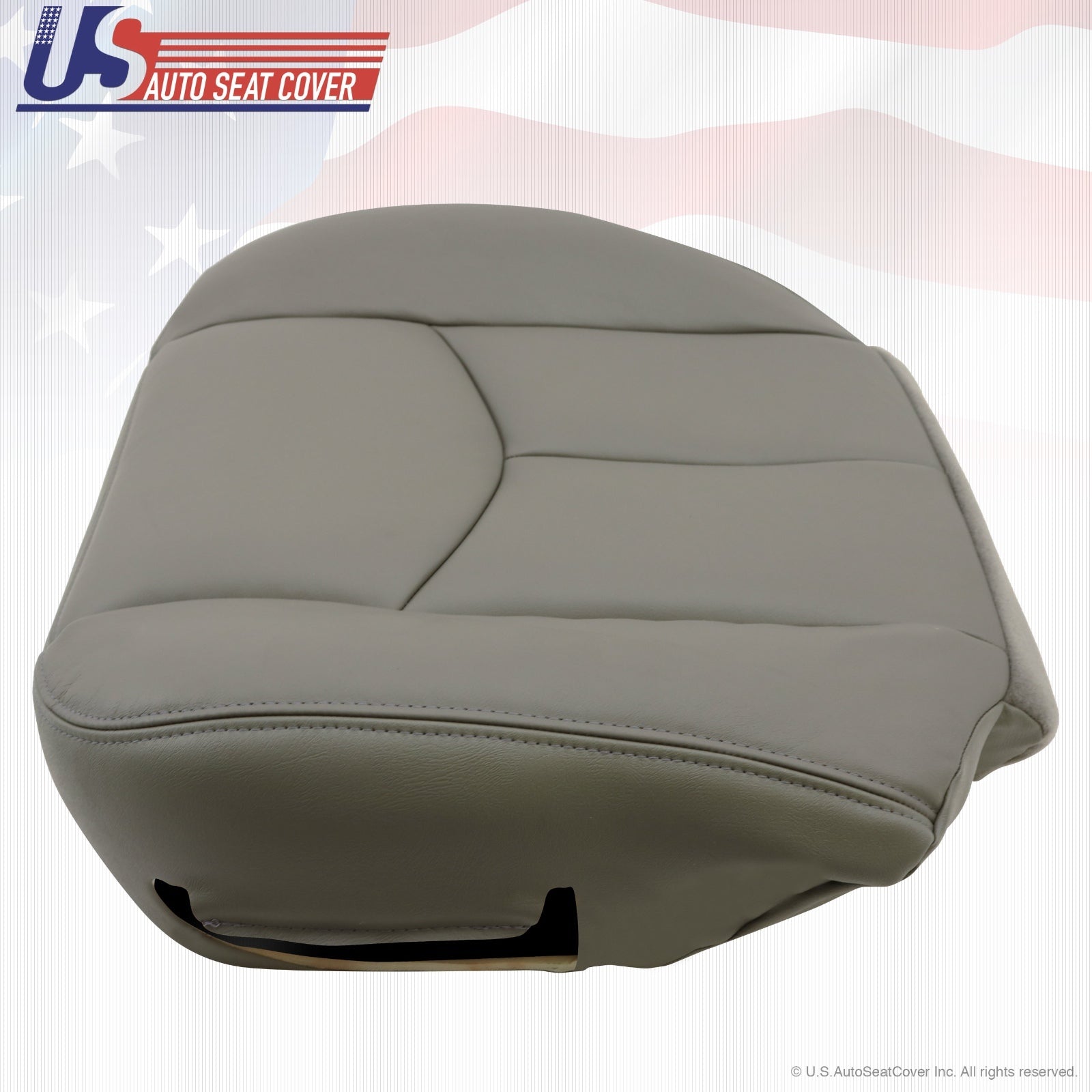 03 04 05 06 Chevy Tahoe Suburban Driver Bottom Leather Seat Cover Gray 922