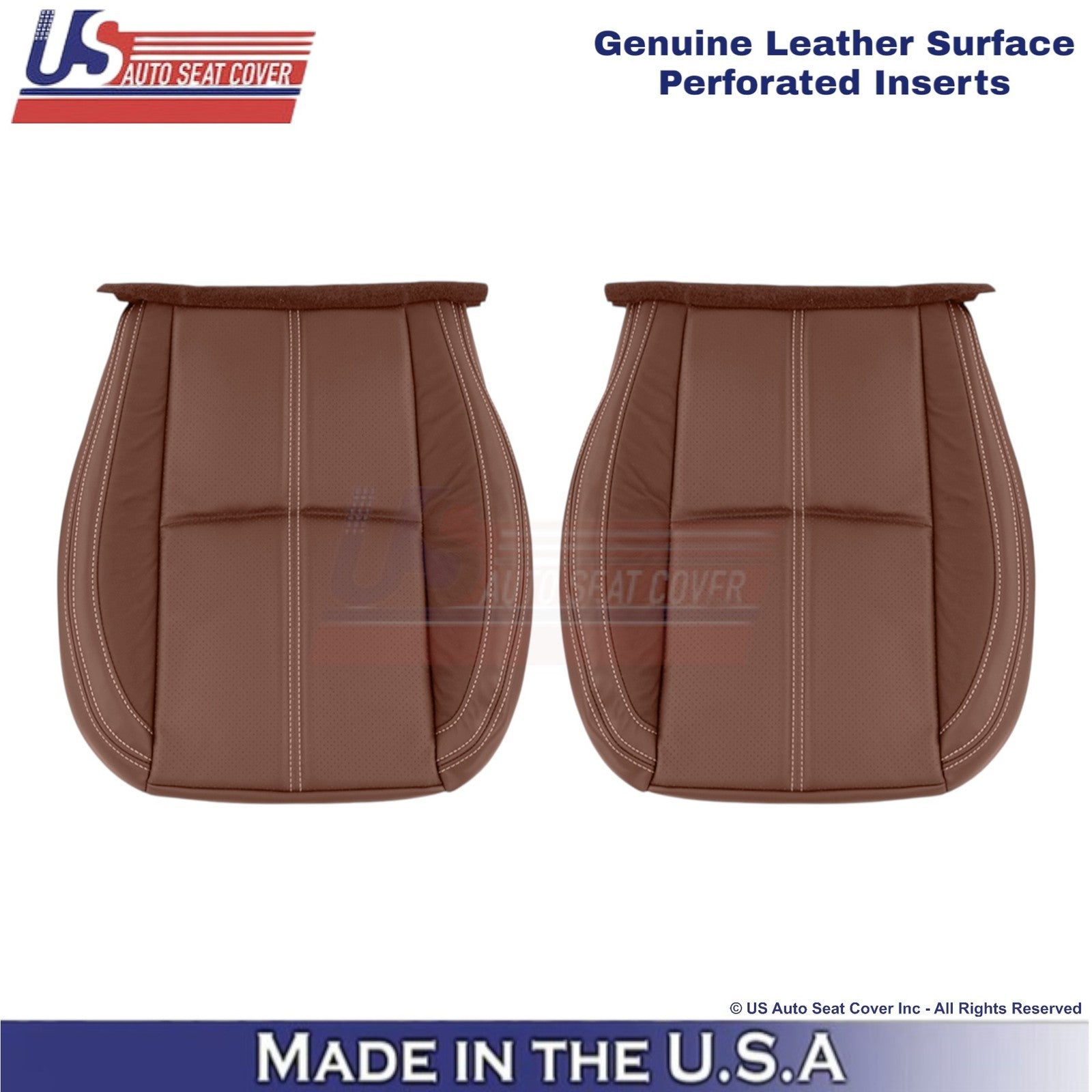 2017-2018 Fits Subaru Forester Touring Genuine Leather Bottom Seat Covers Saddle