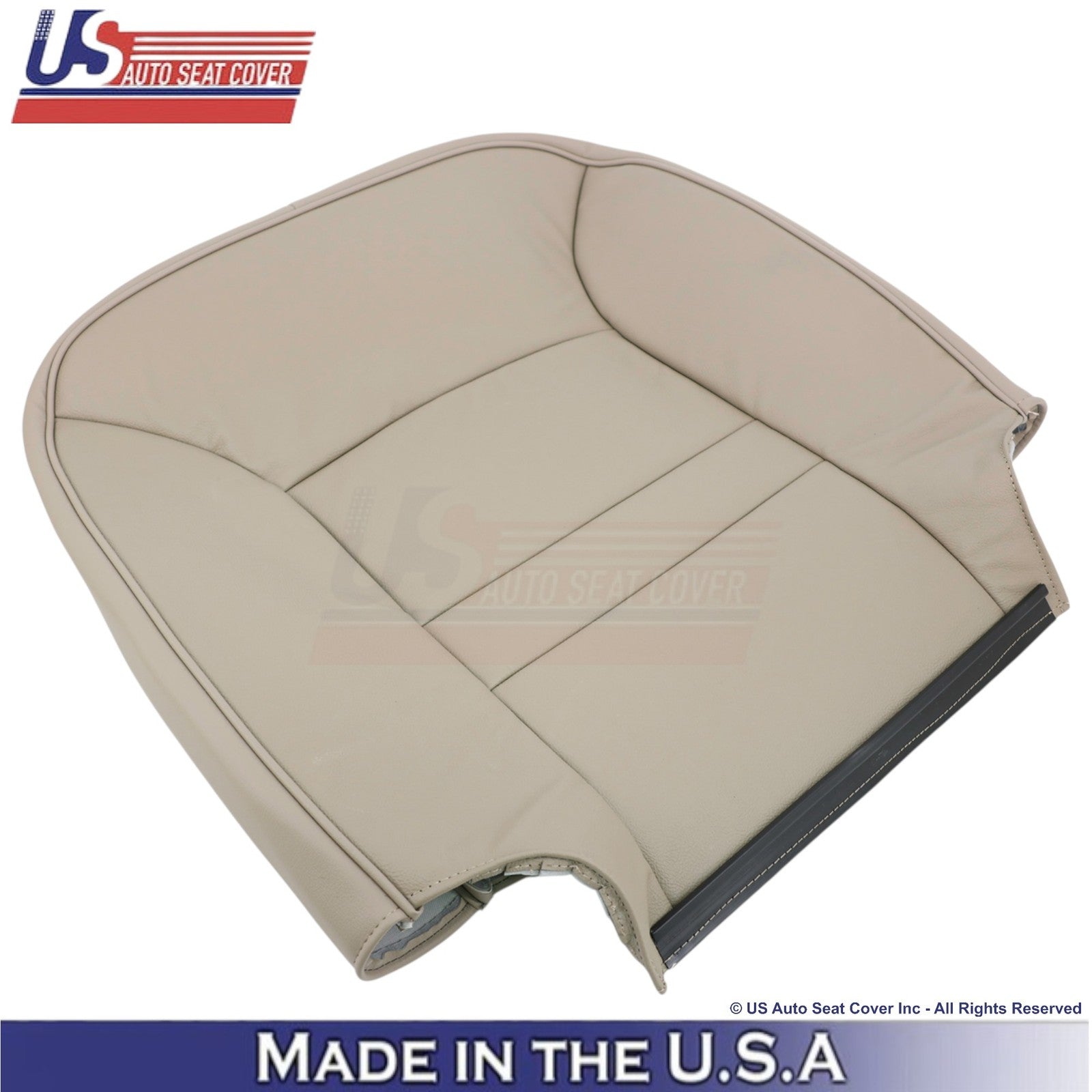 1998-2002 Fits Ford Crown Victoria Genuine Leather Driver Side Seat Covers Tan