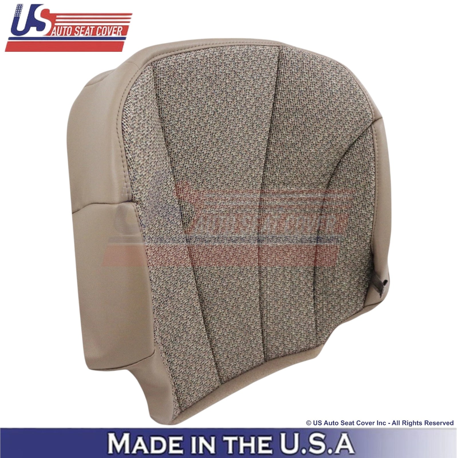 1999-2002 For Chevy Silverado 1500 Cloth Front Bottom Seat Covers Neutral Tan