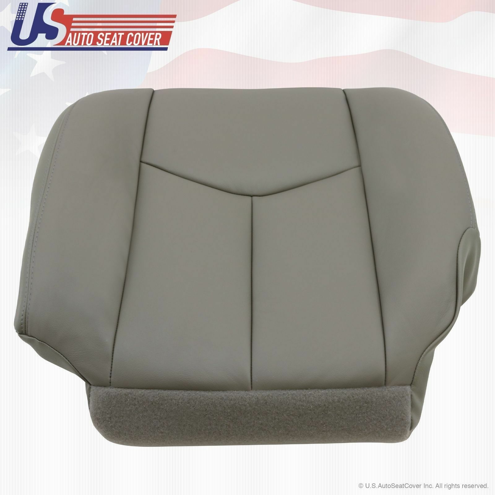 2003 2004 GMC Yukon Driver Side Bottom Vinyl Seat Cover Plus Foam Cushion GRAY