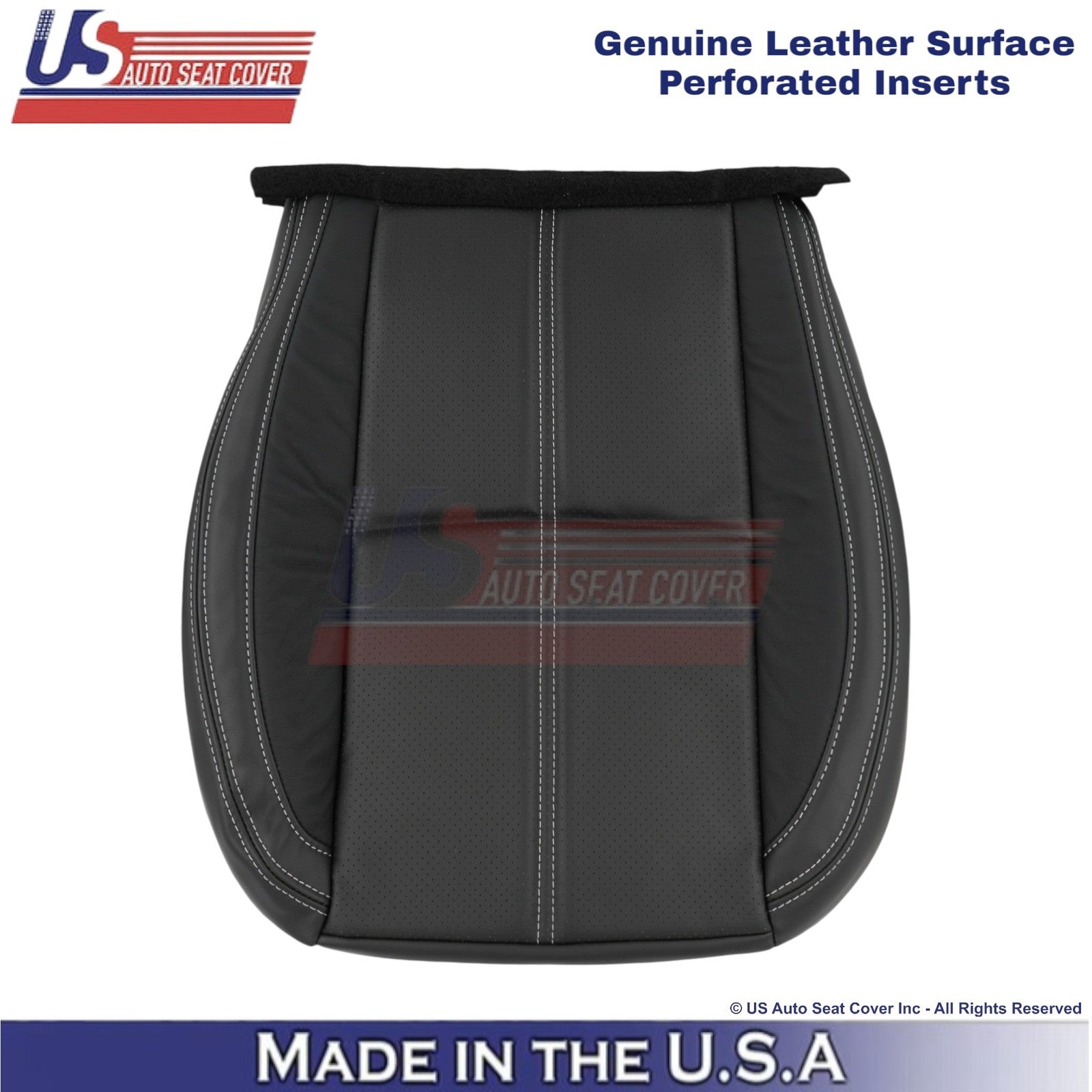 2017-2018 Fits Subaru Forester Touring Genuine Leather Driver Bottom Cover Black