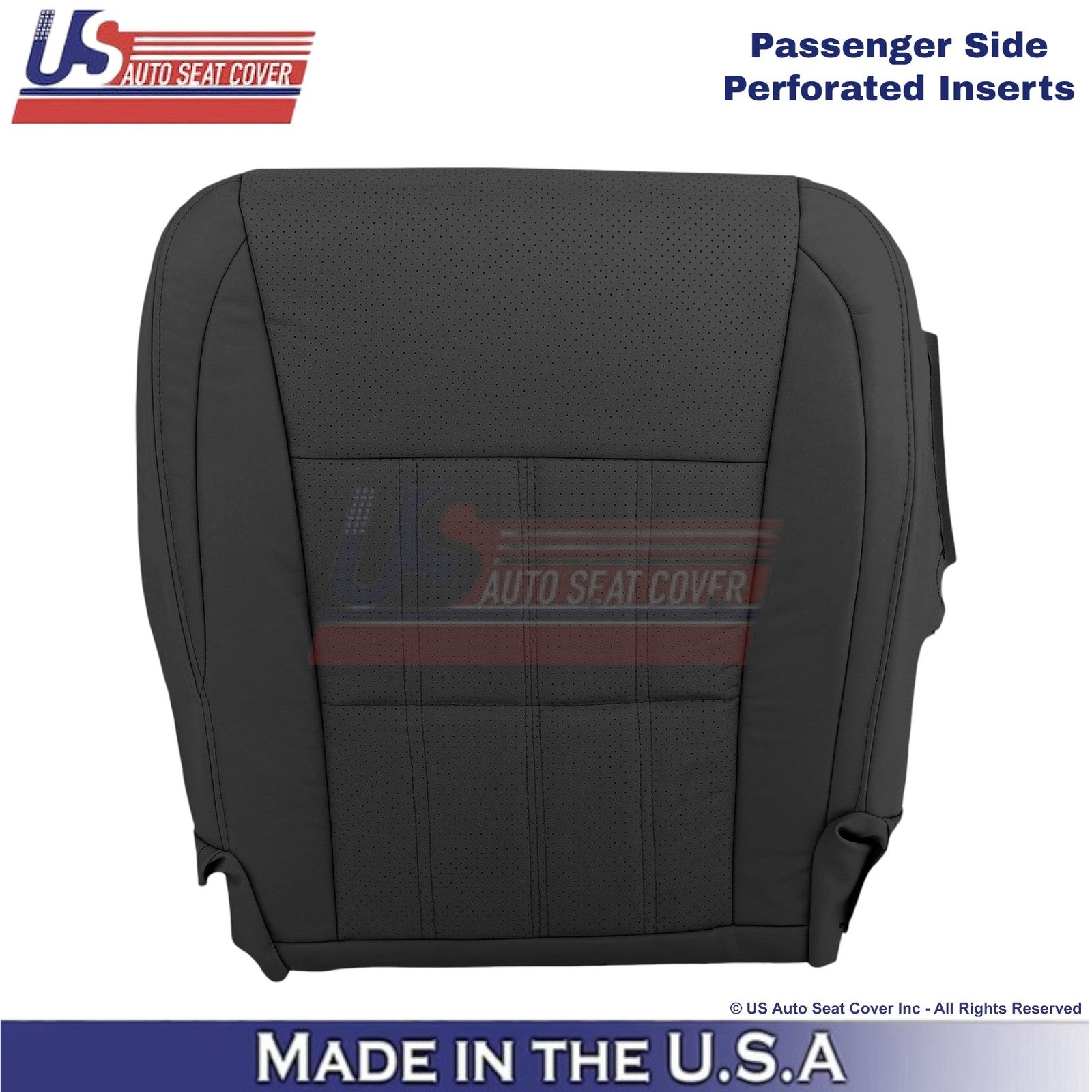 2016-2018 Fits Lexus ES 350 Leatherette Passenger Bottom Replacement Cover Black