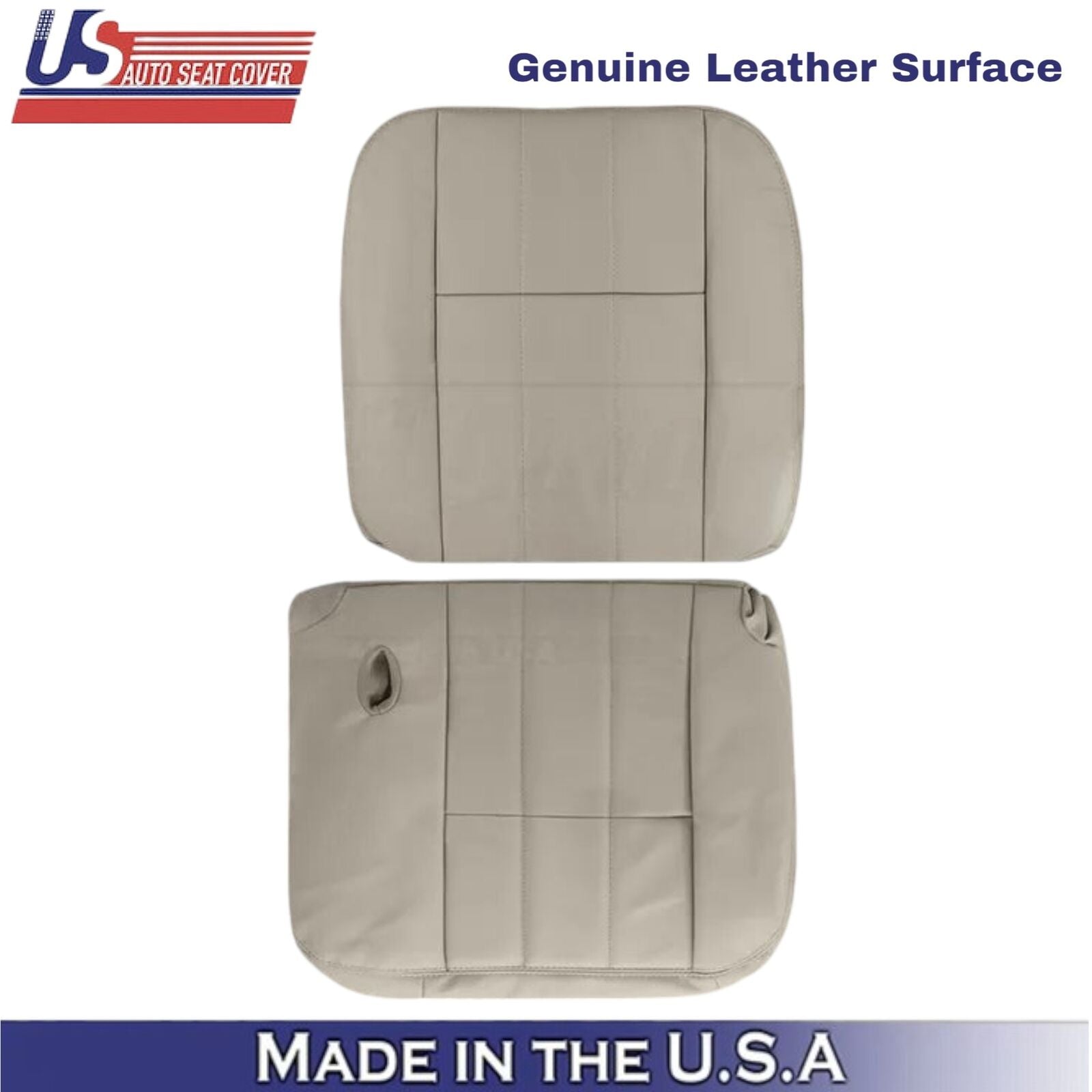 2003-2005 For Mercury Grand Marquis Genuine Leather Driver Seat Covers Parchment