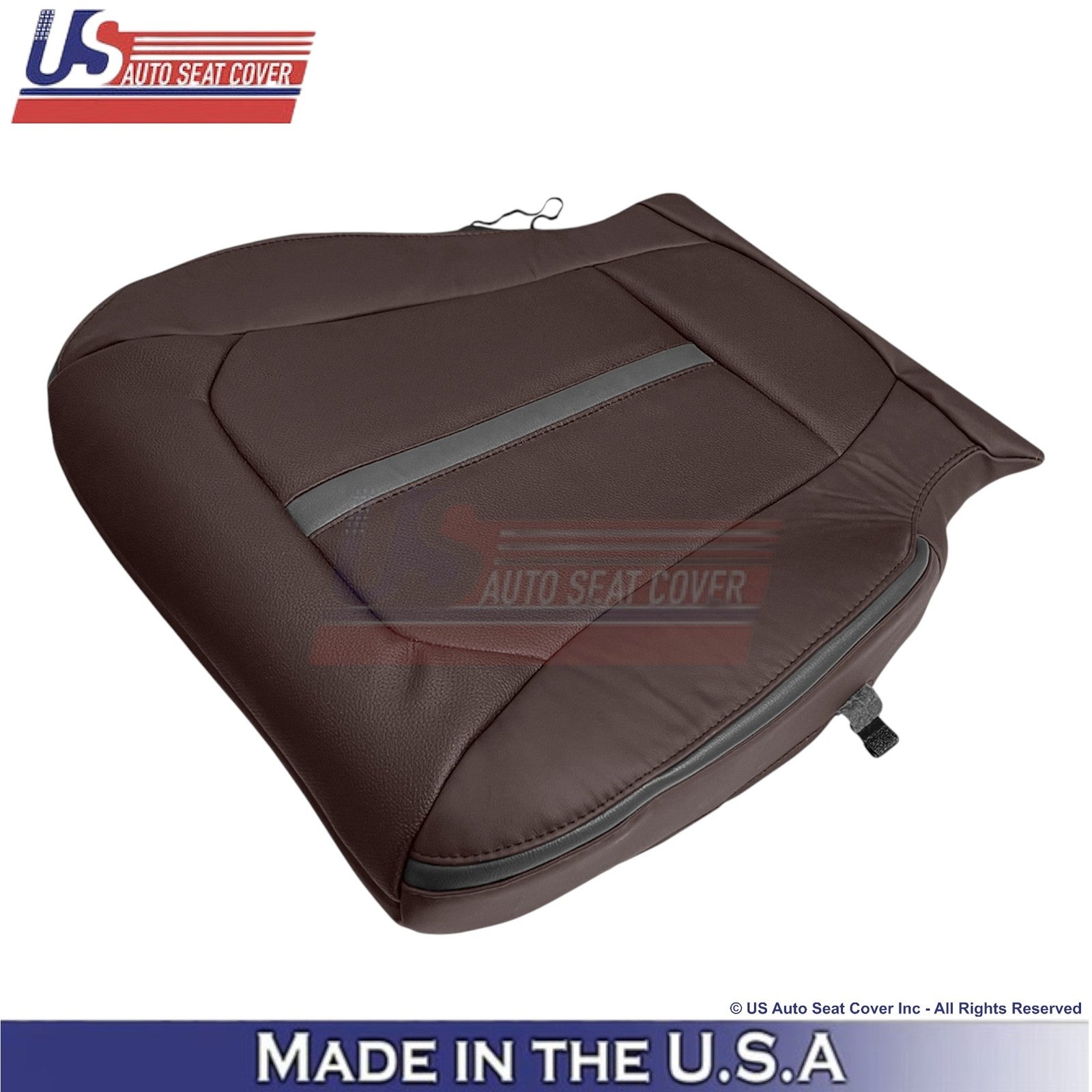 2015-2017 Fits Ford F150 Platinum Genuine Leather Front Bottom Covers Brunello