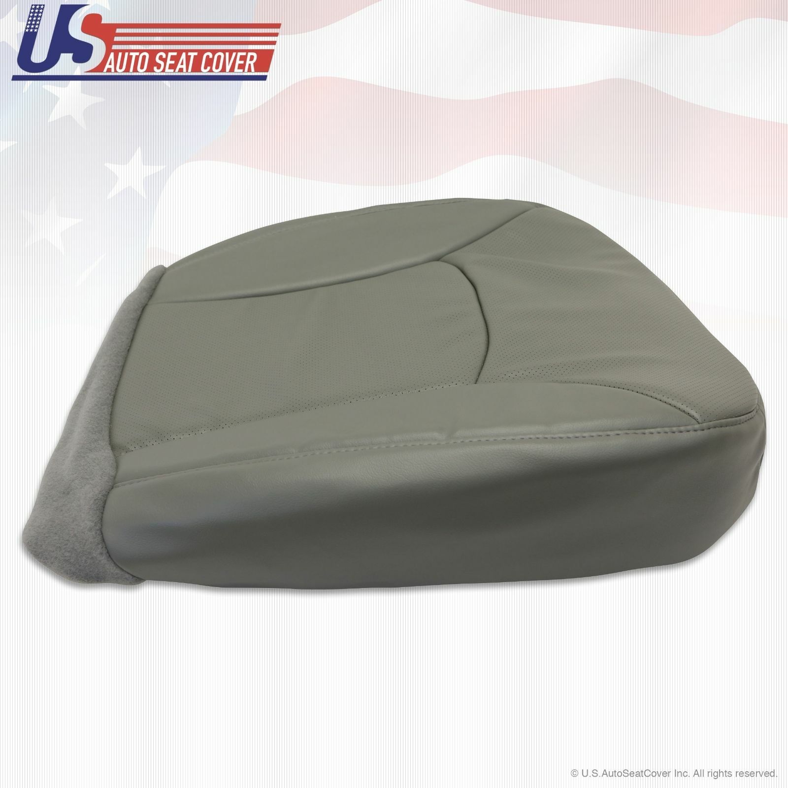 2004 2005 2006 2007 2008 Ford E350 Van Driver Bottom Perforated Vinyl Seat GRAY