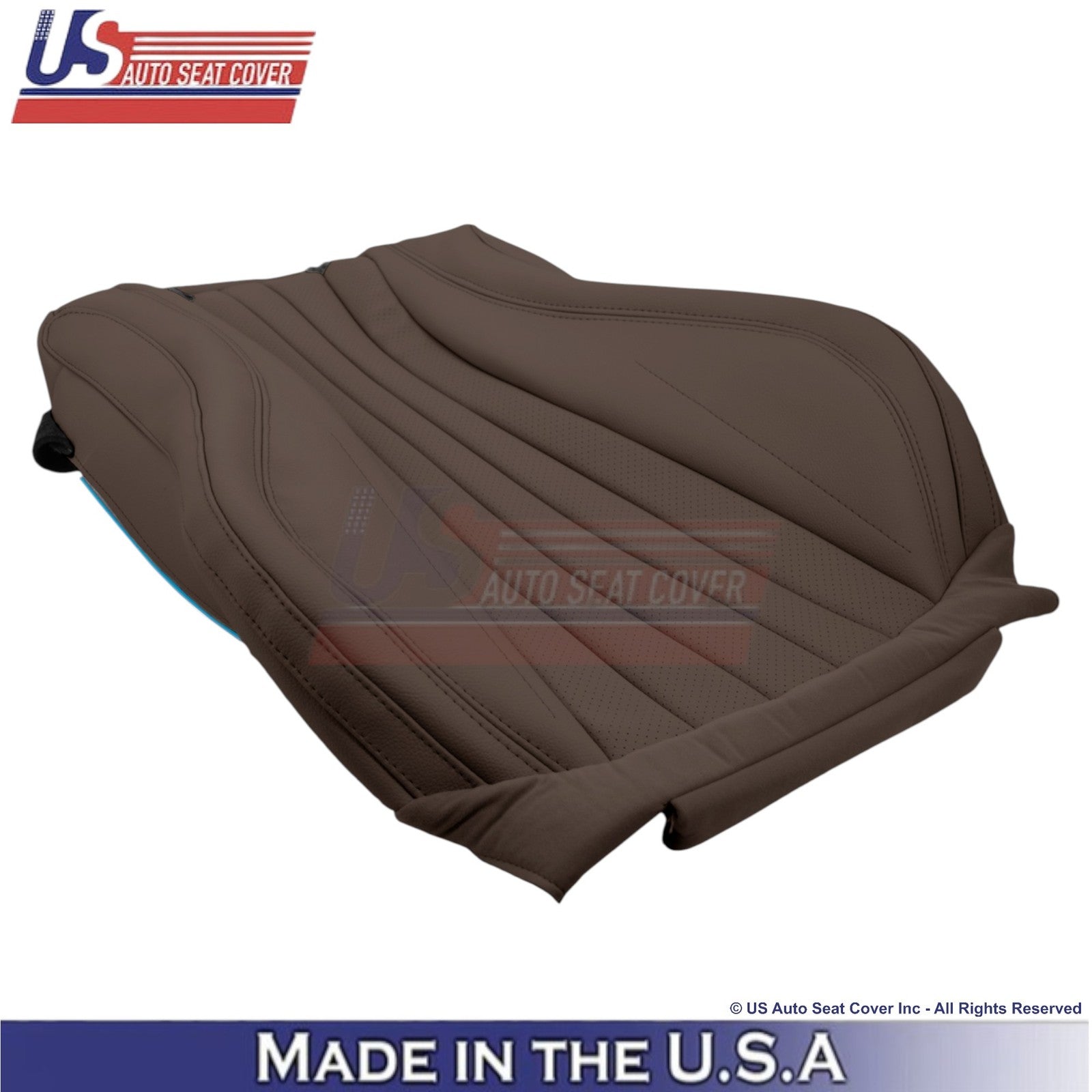 2017-2023 Fits Mercedes Benz E-Class Genuine Leather Front Top Covers Nut Brown