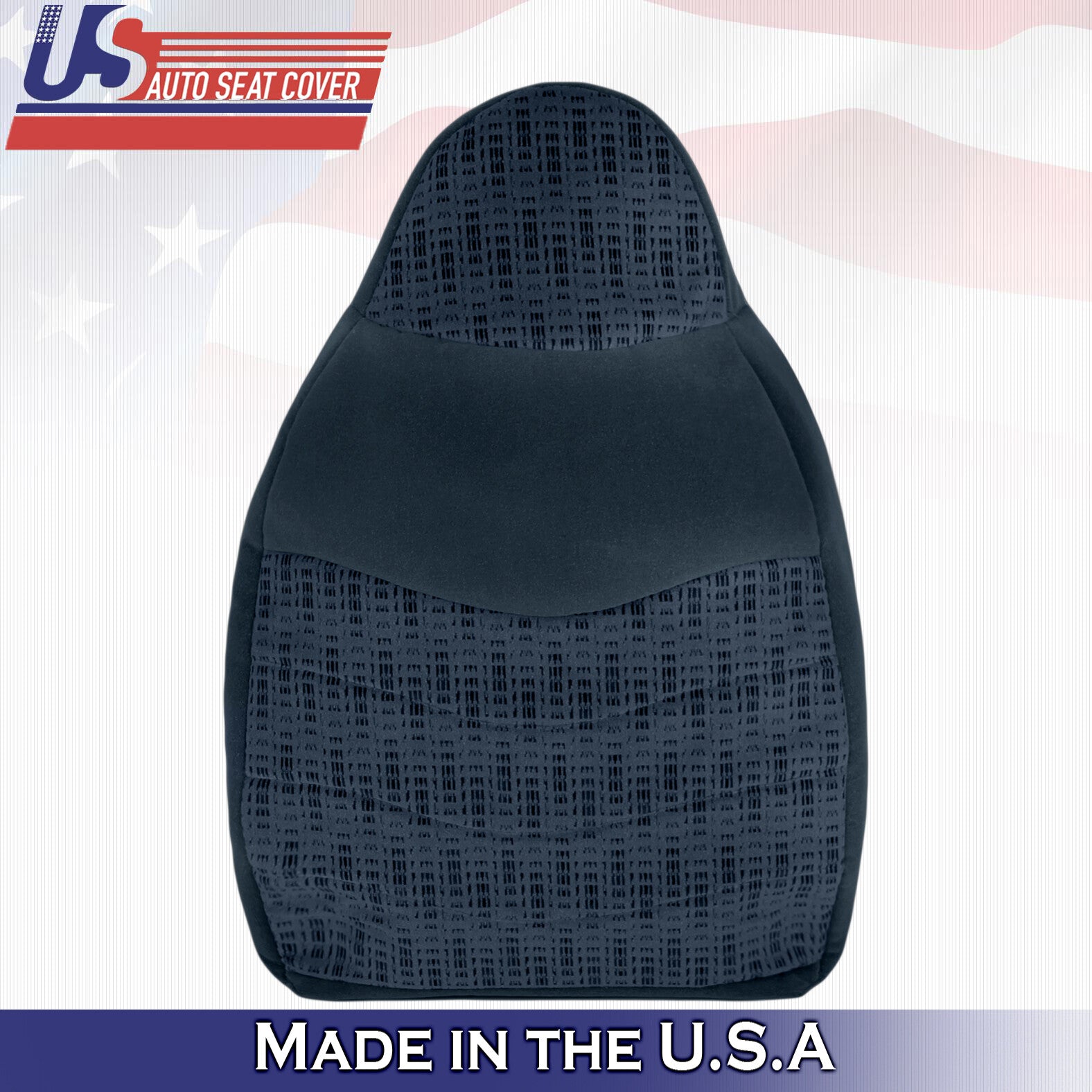 1999 For Ford F450 F550 XLT Passenger Side Top & Bottom Cloth Seat Covers Blue