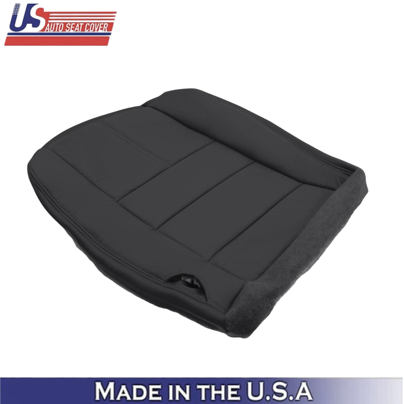 2008-2010 For Ford F250 Lariat Leatherette Front Bottom Covers Charcoal Black