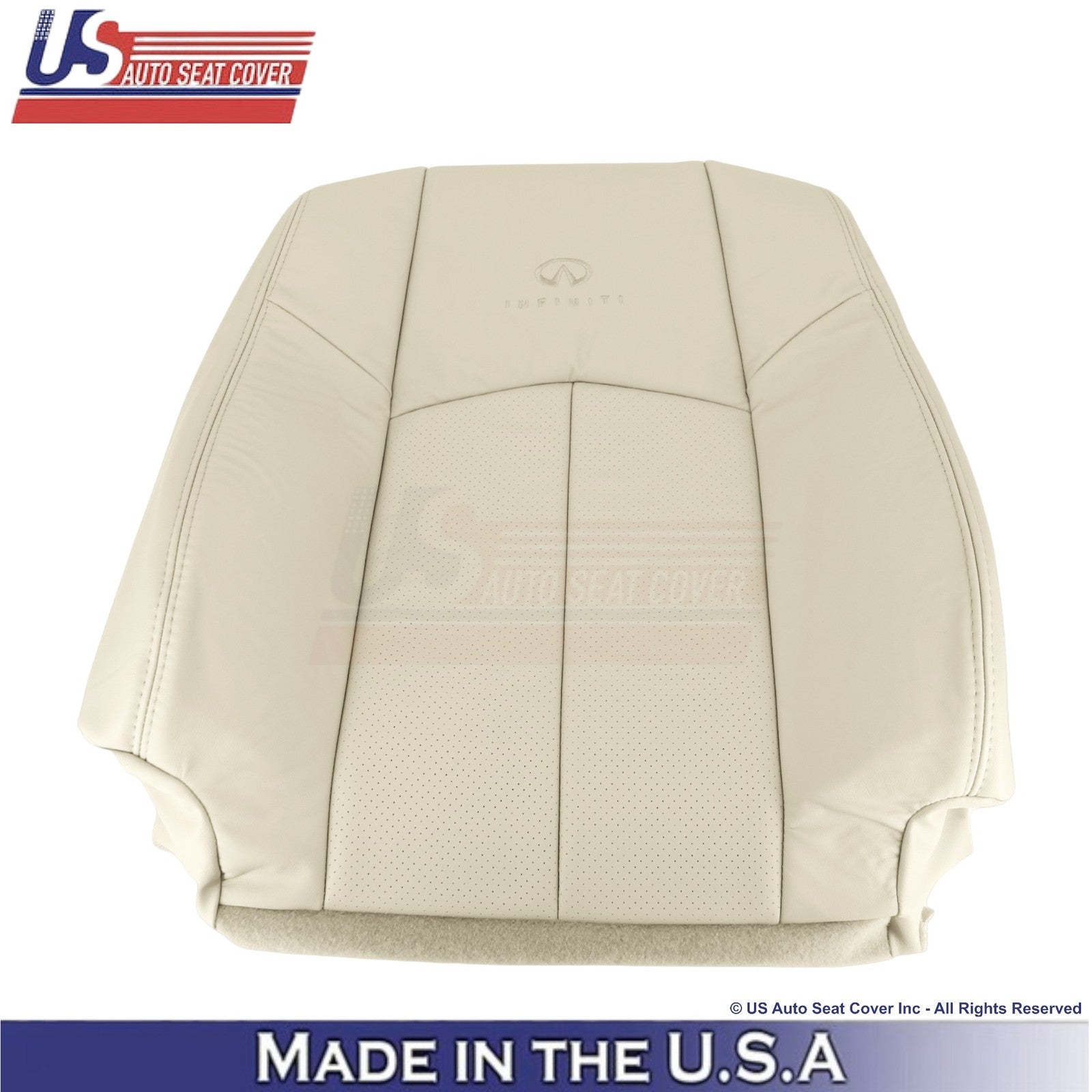 2009-2013 Fits Infiniti G37 Genuine Leather Front Top Replacement Covers Wheat